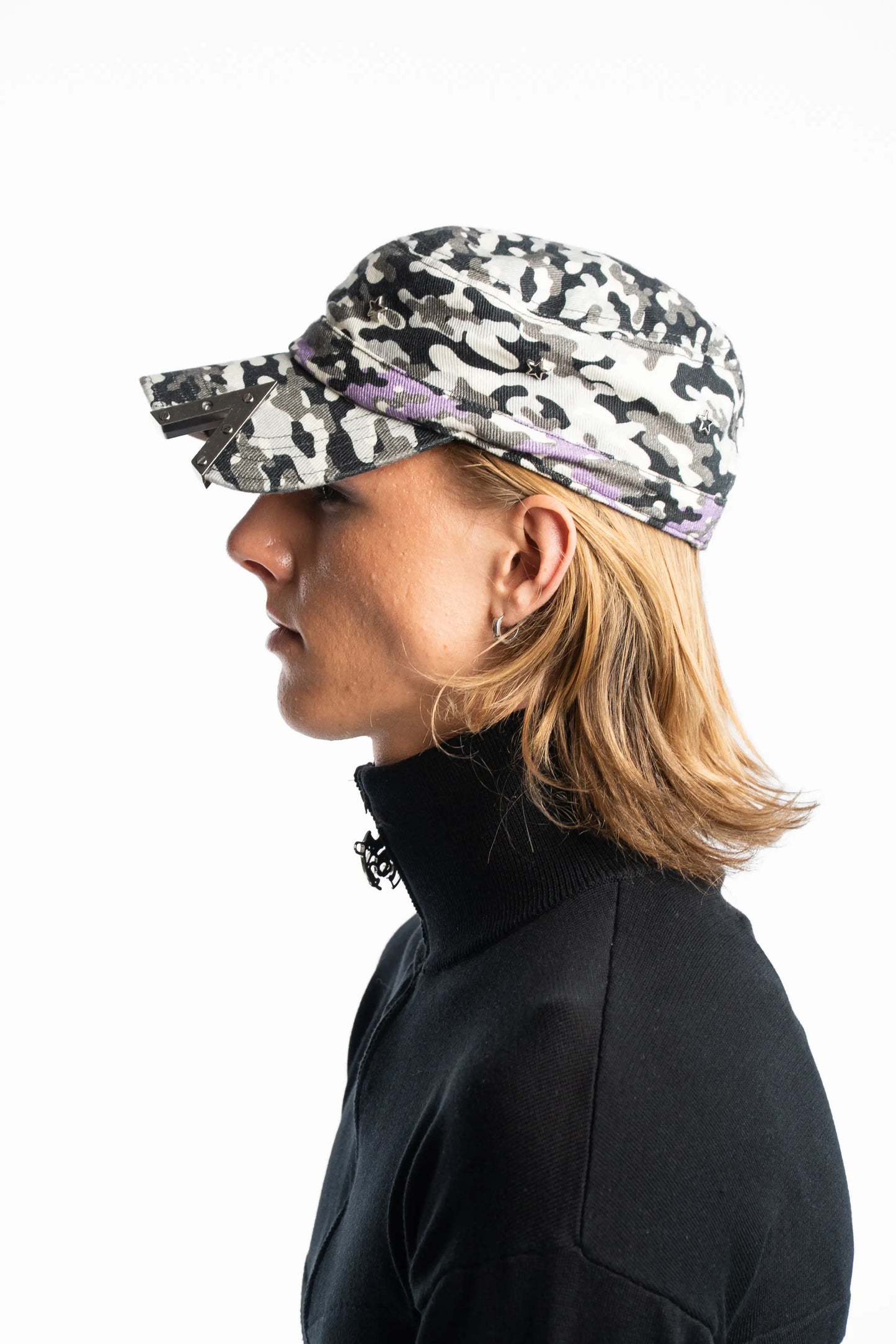 Army Metal Cut Cap - Camo
