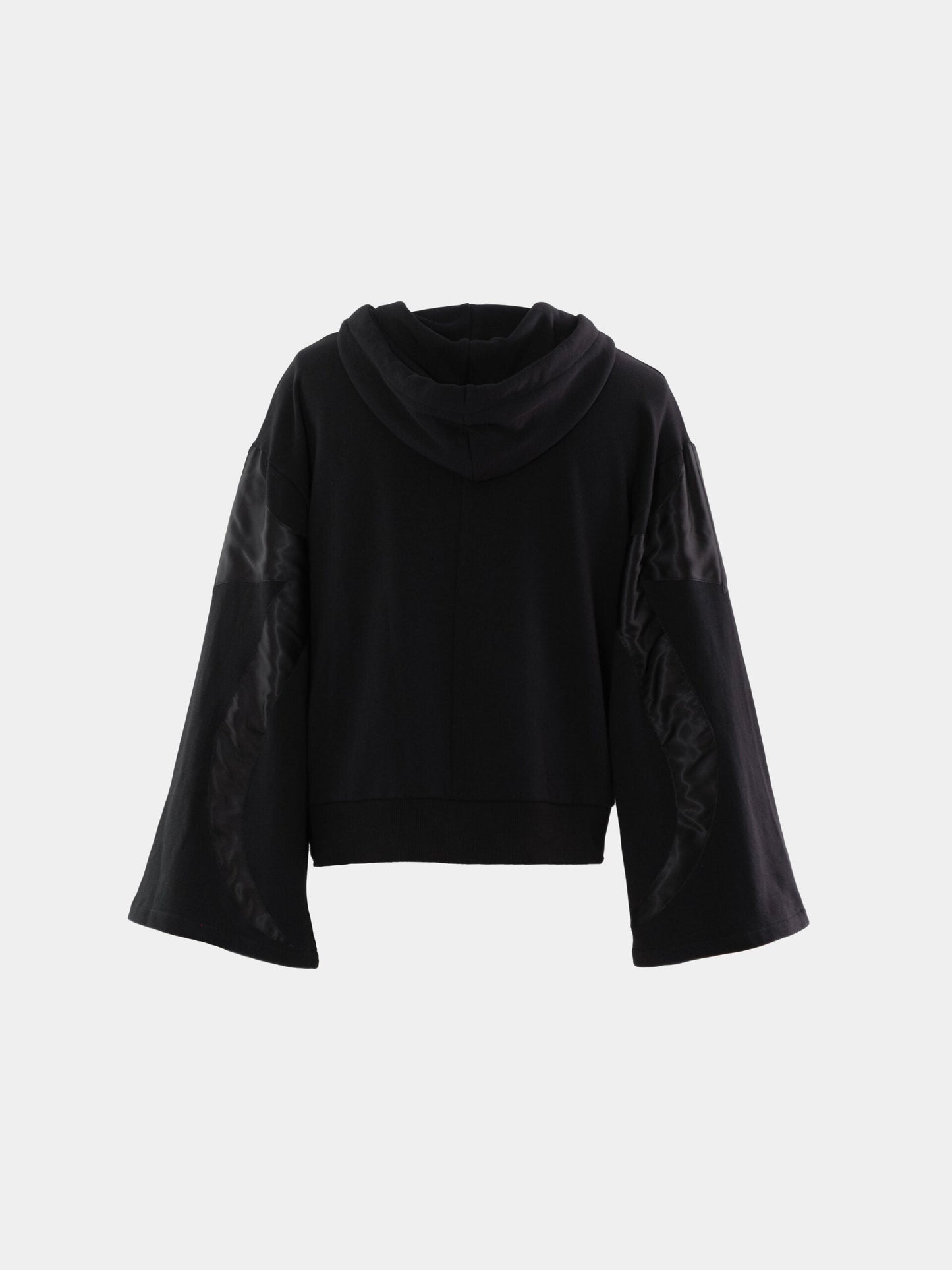 Black Satin Tribal Hoodie