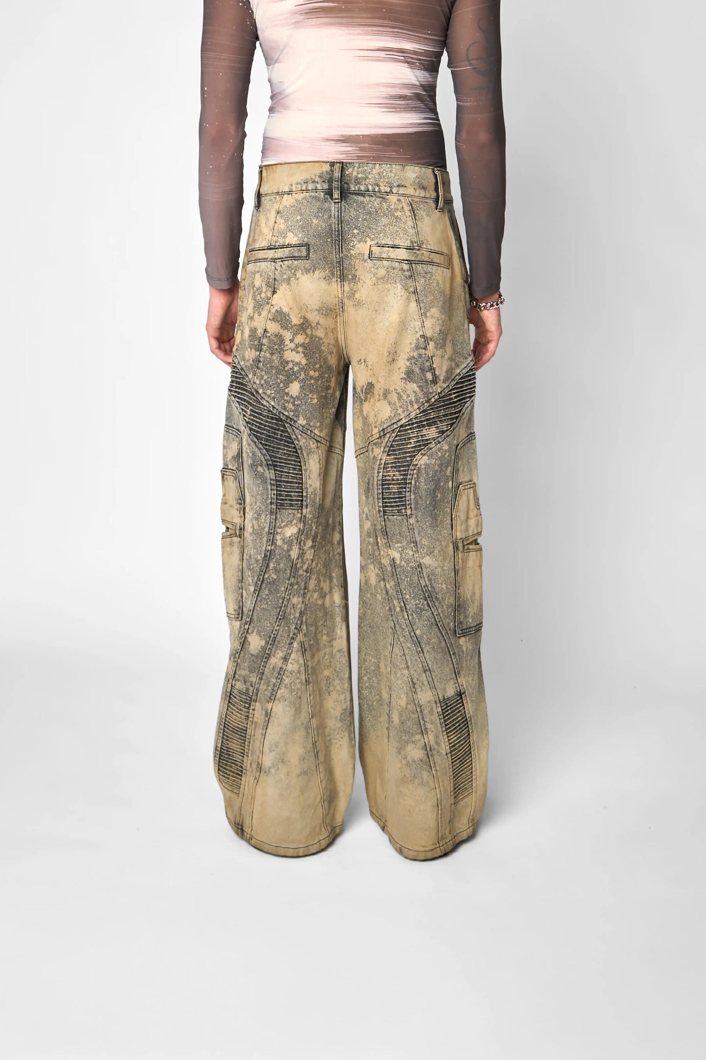 Vain's Flow Denim Pants - Acid