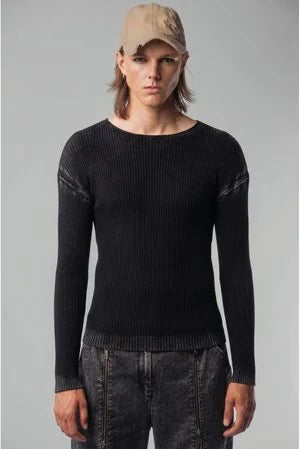 Demolished knit top