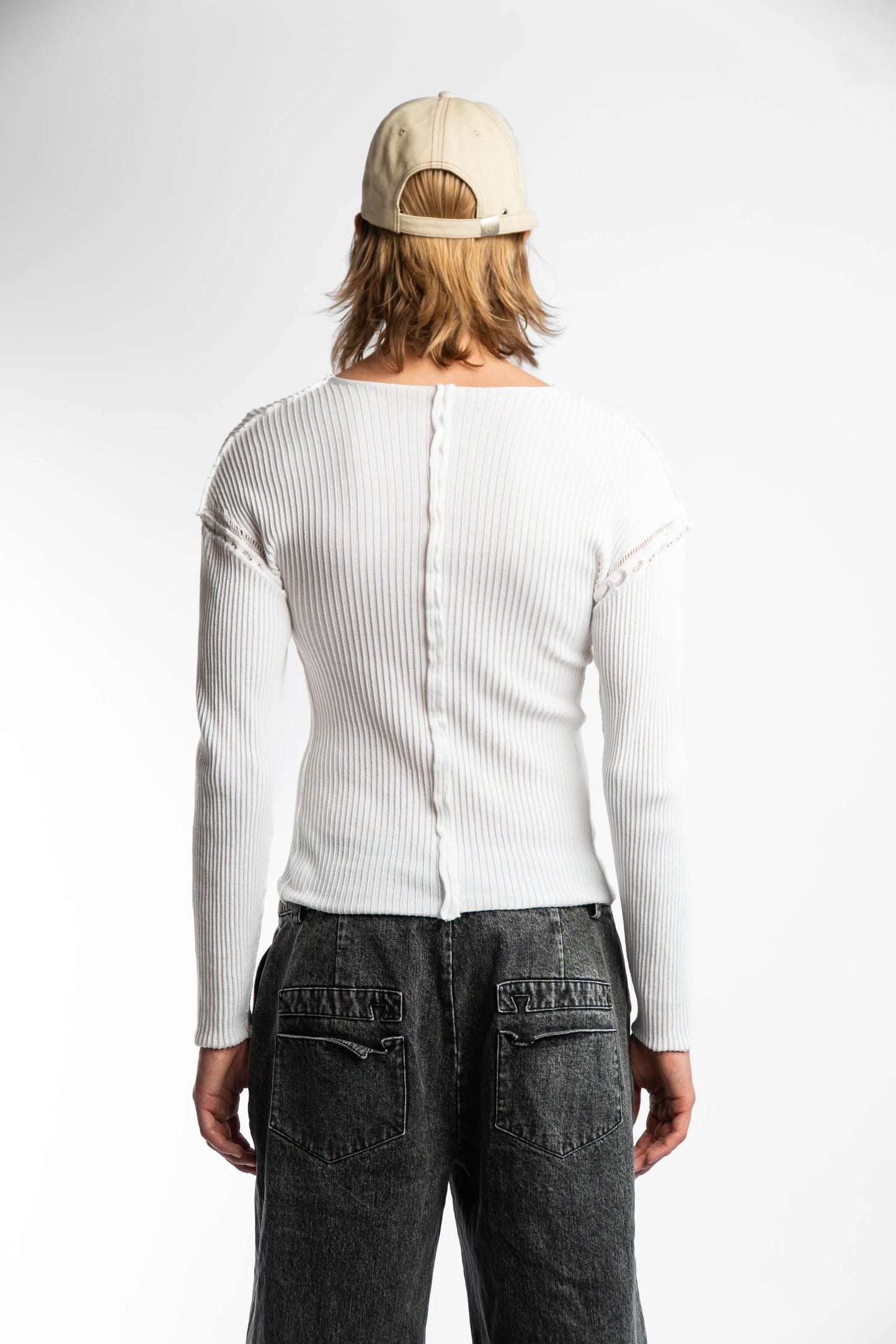 Lamb's Knitted Longsleeve - White