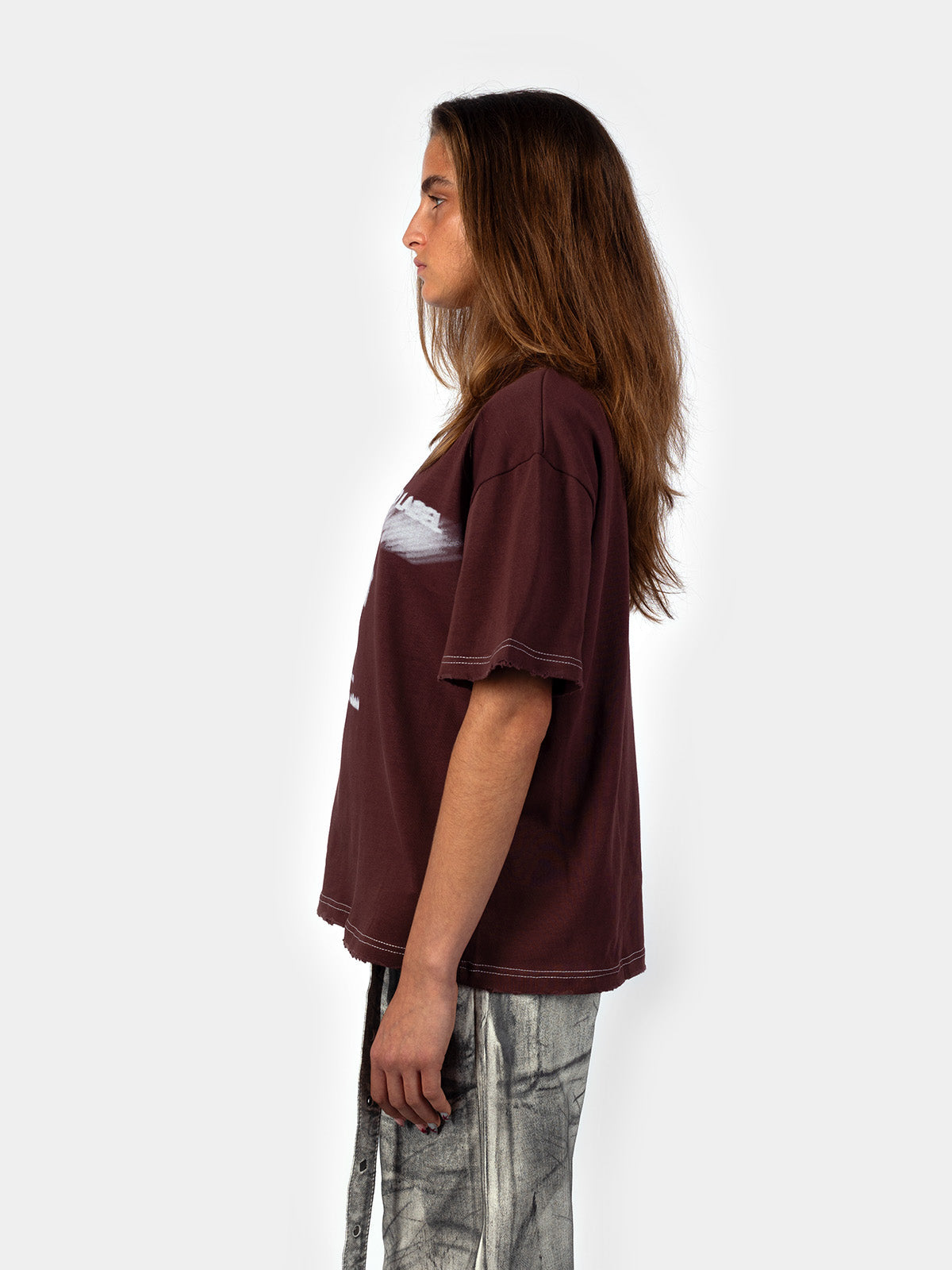 Record Label T-Shirt - Faded Brown