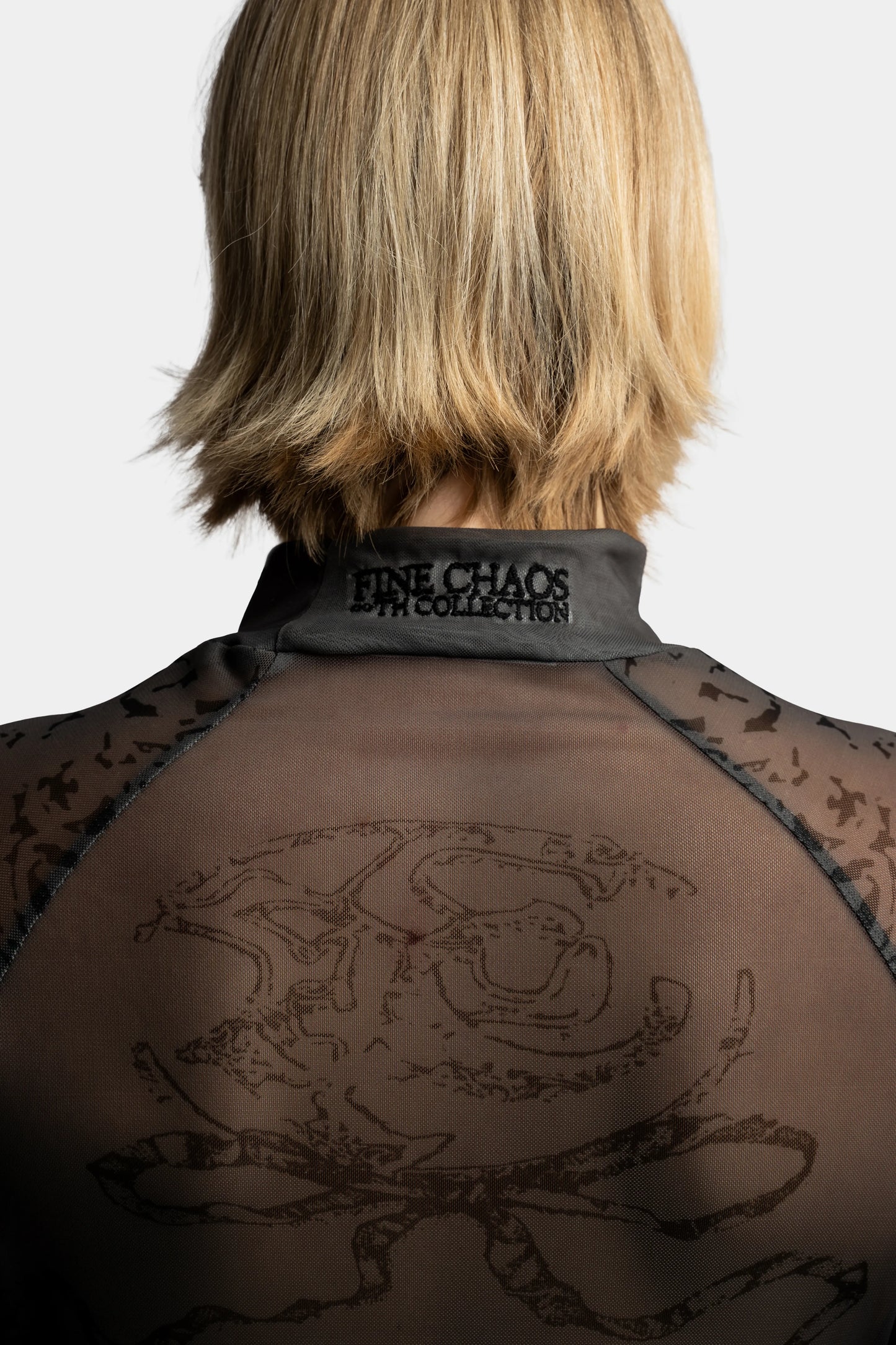 Sword Art Mesh top Grey