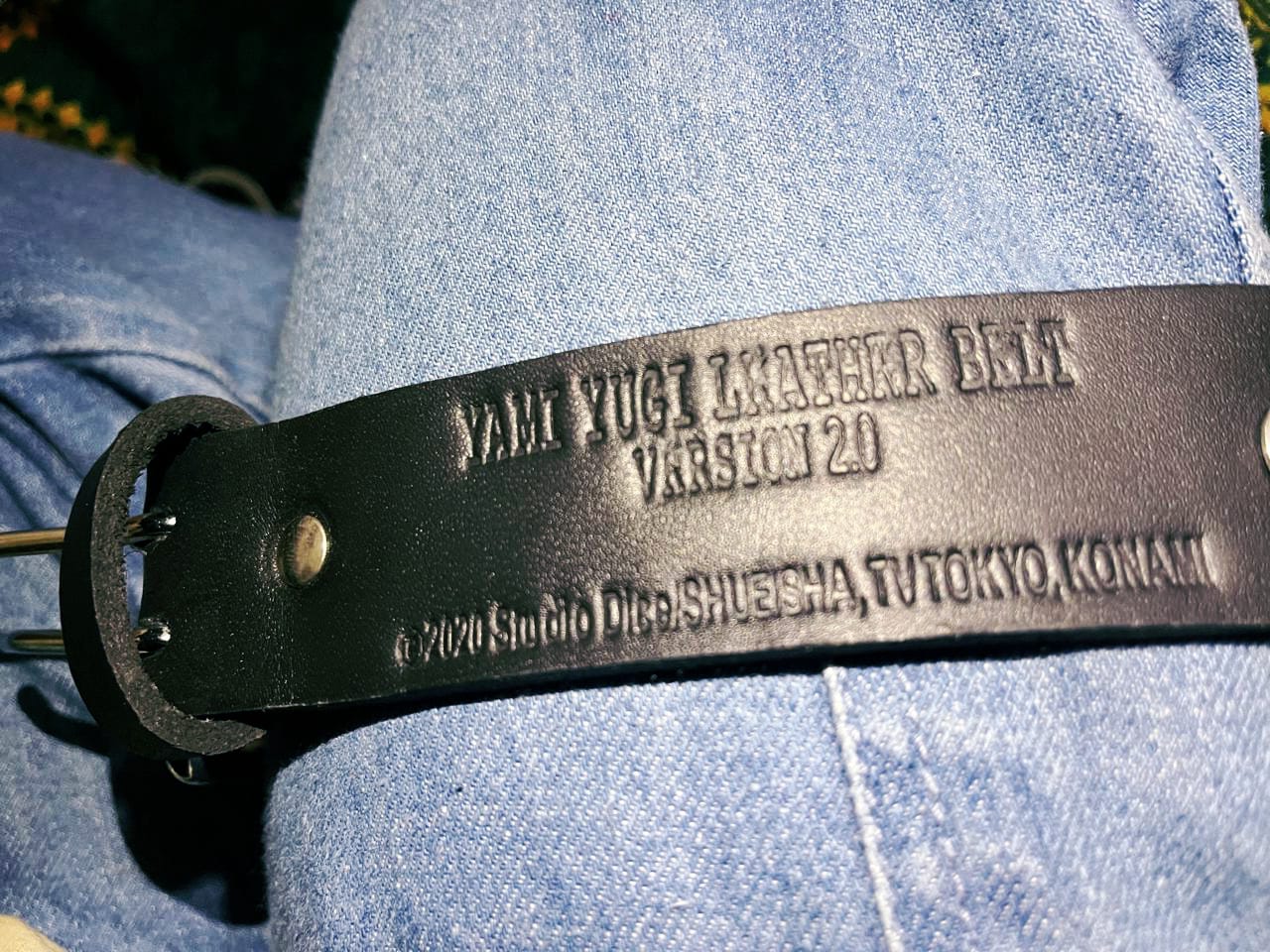 Yami Yugi Leather Belt 2.0