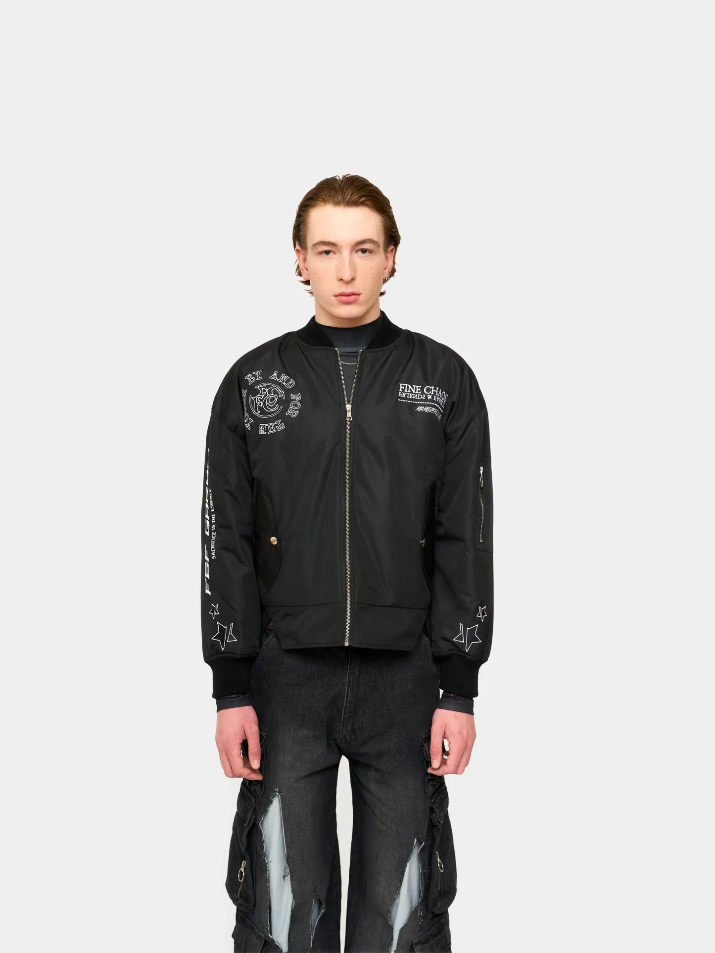 Black Flight Bomber Jacket