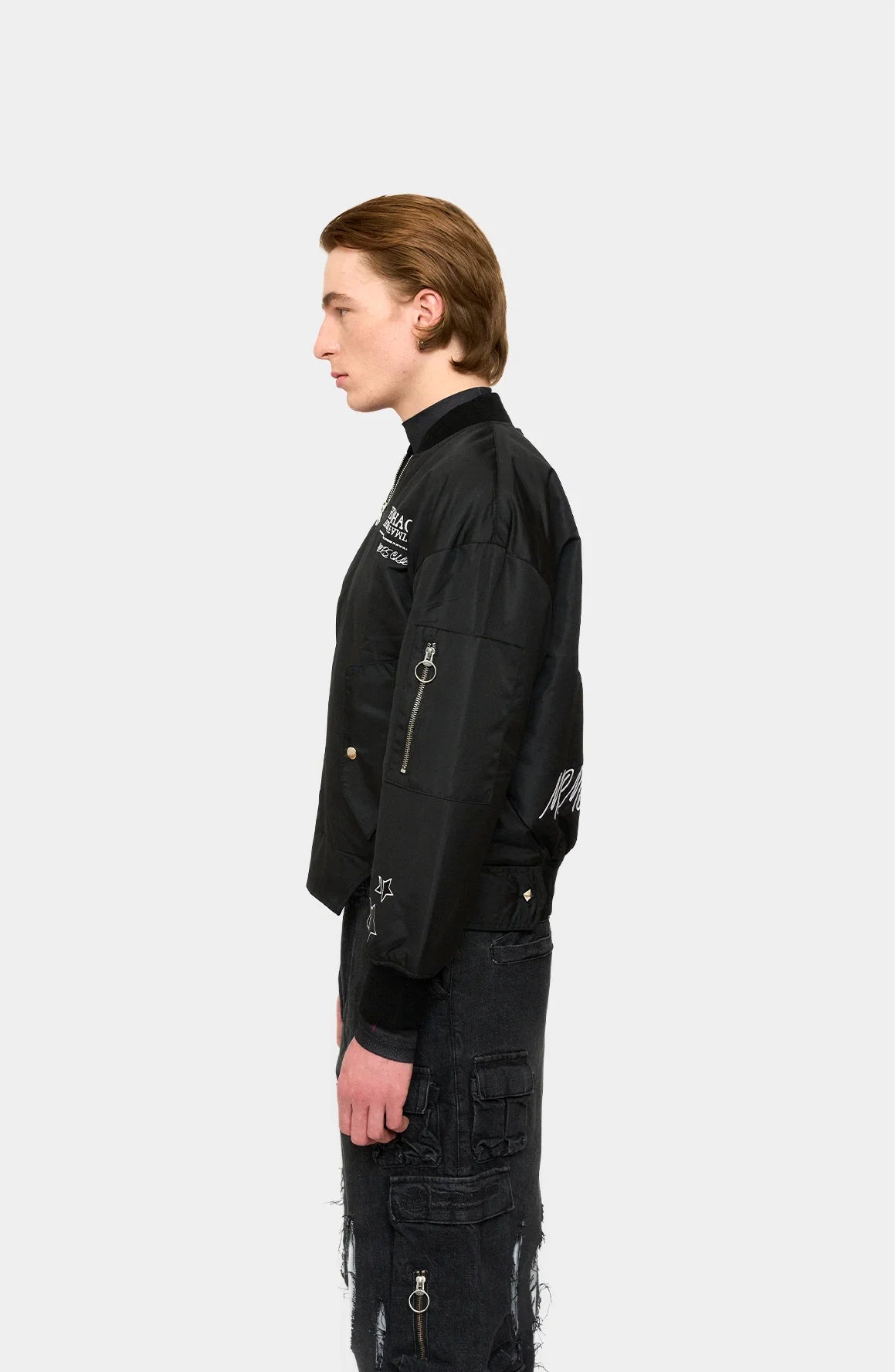 Black Flight Bomber Jacket