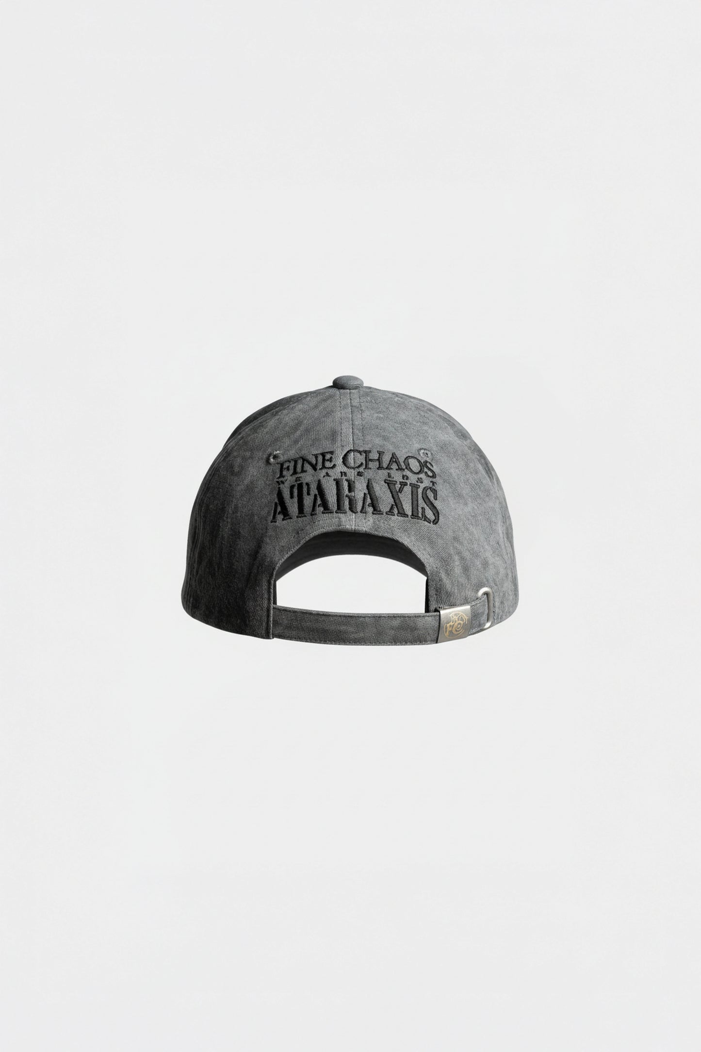 Washed Metal Cut Cap