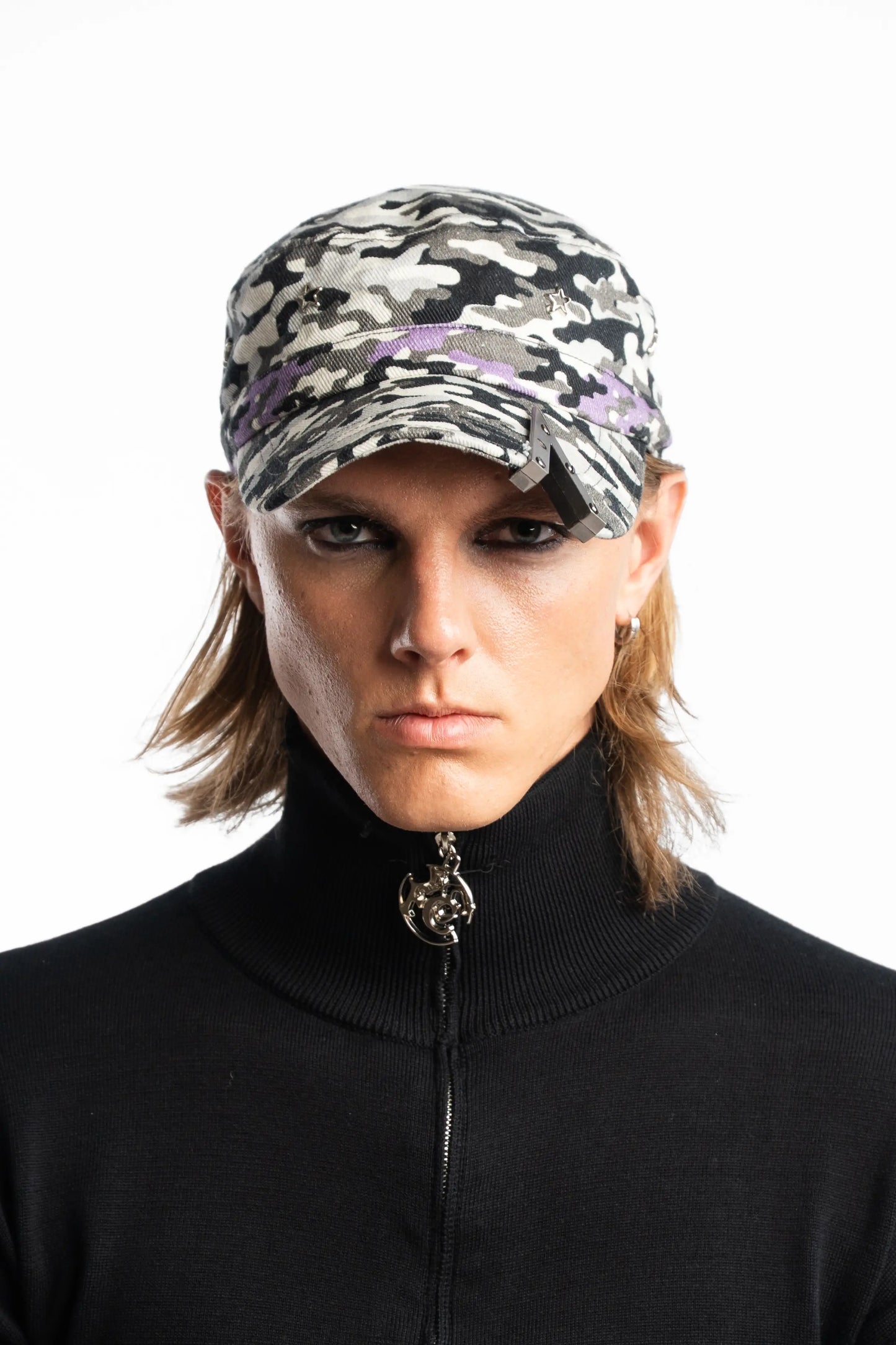 Army Metal Cut Cap - Camo