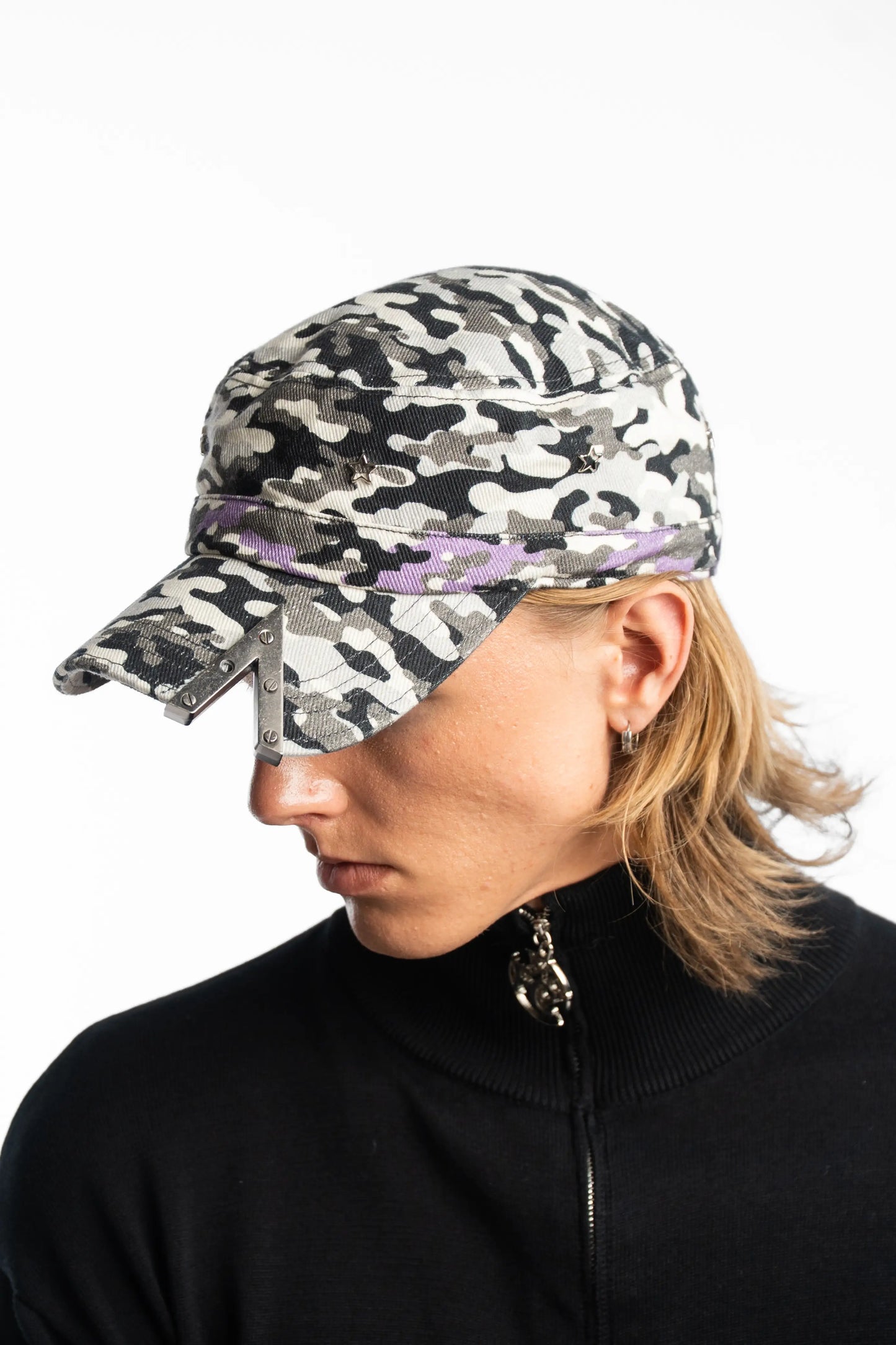 Army Metal Cut Cap - Camo