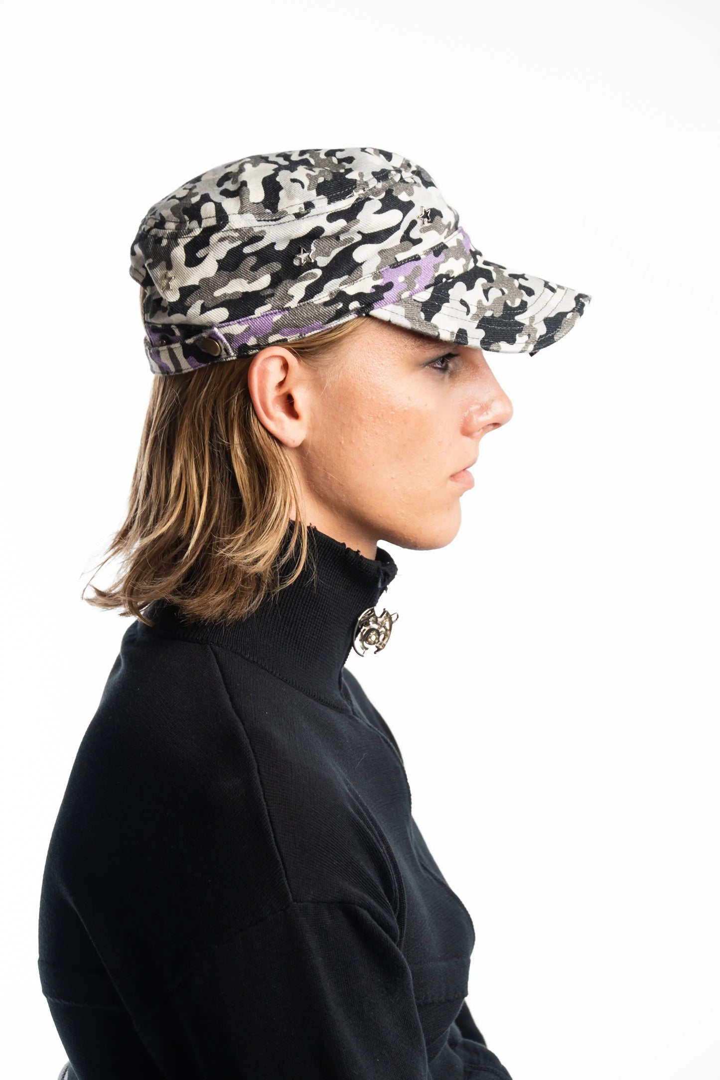 Army Metal Cut Cap - Camo