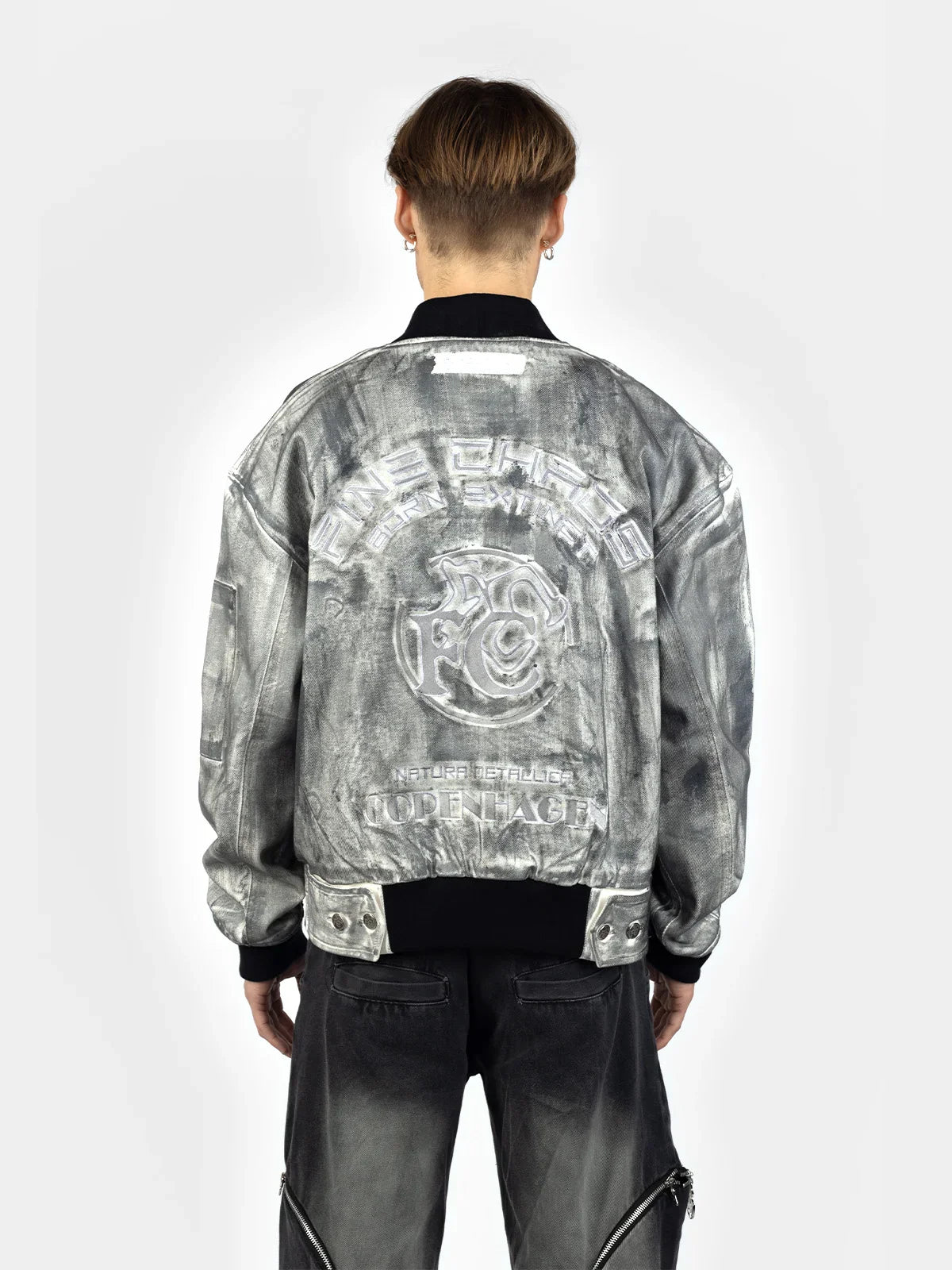 Born Extinct Waxed Bomber Jacket