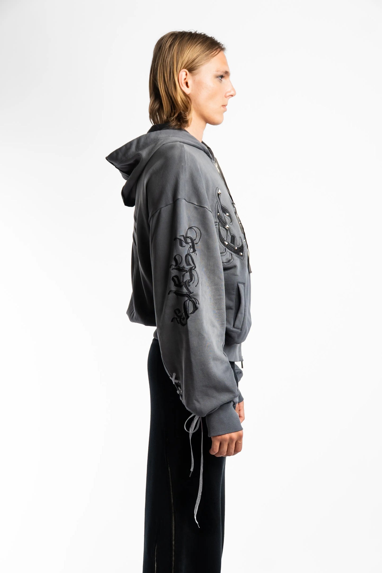 Washed Chaos Hoodie - Grey