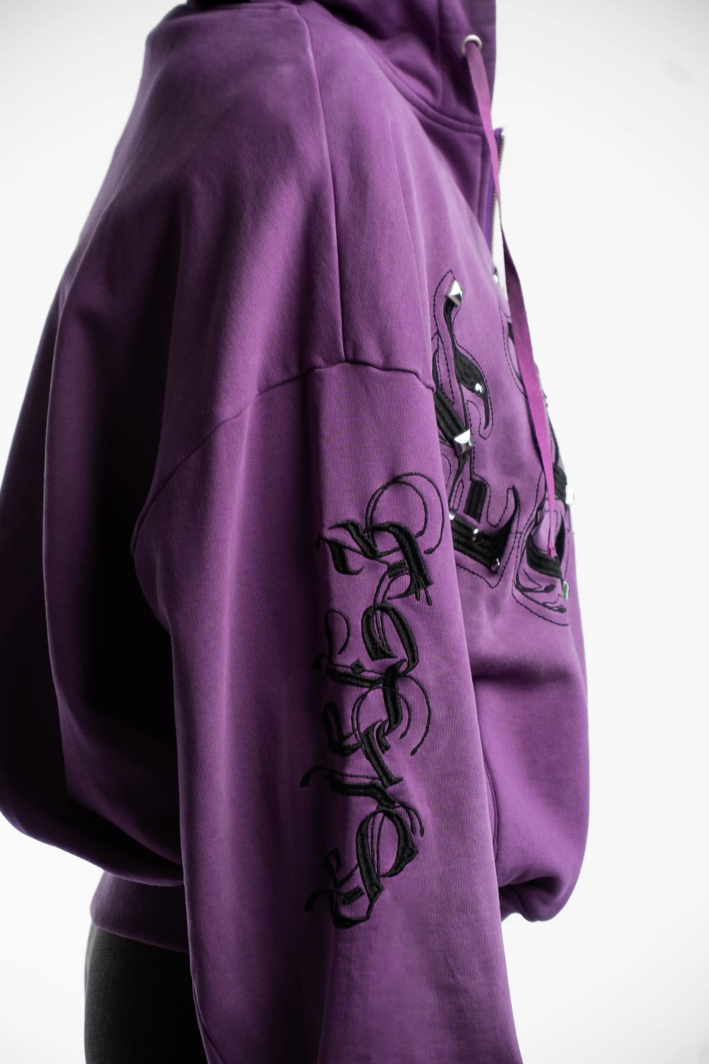 Washed Chaos Hoodie - Purple