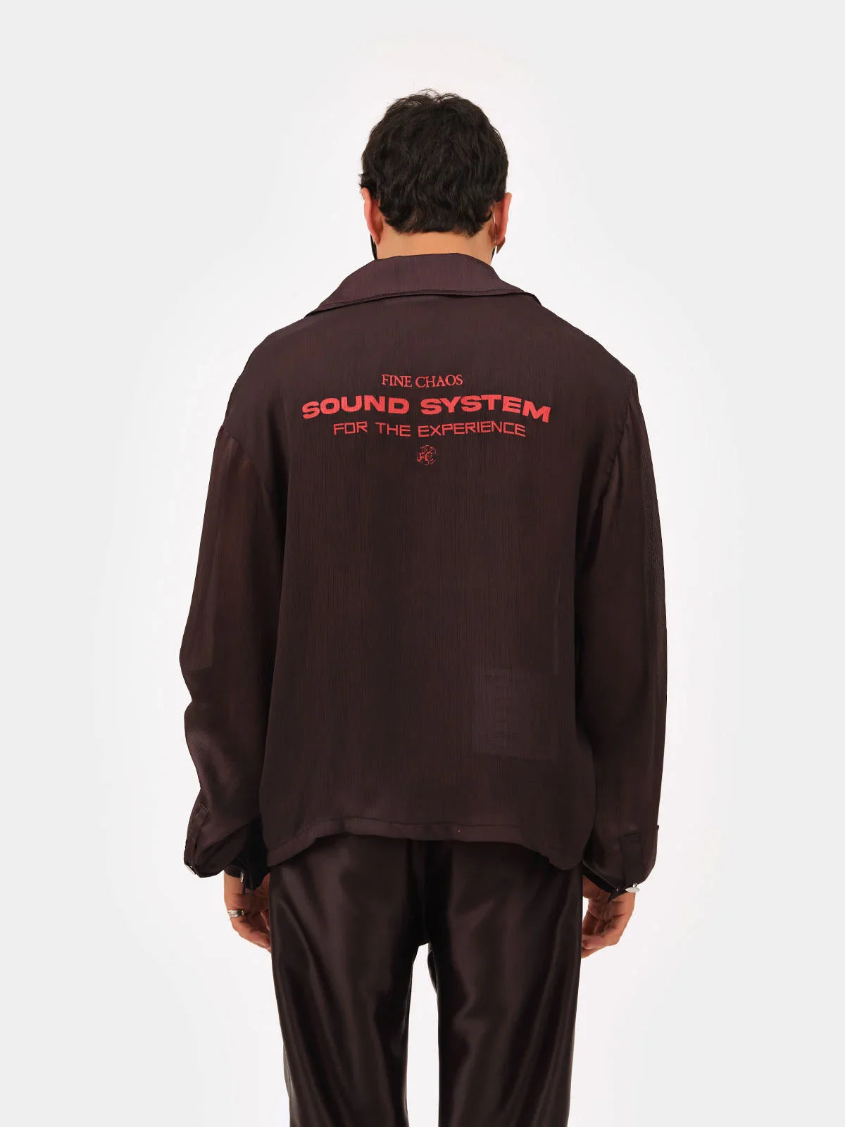 Sound System Chiffon Shirt