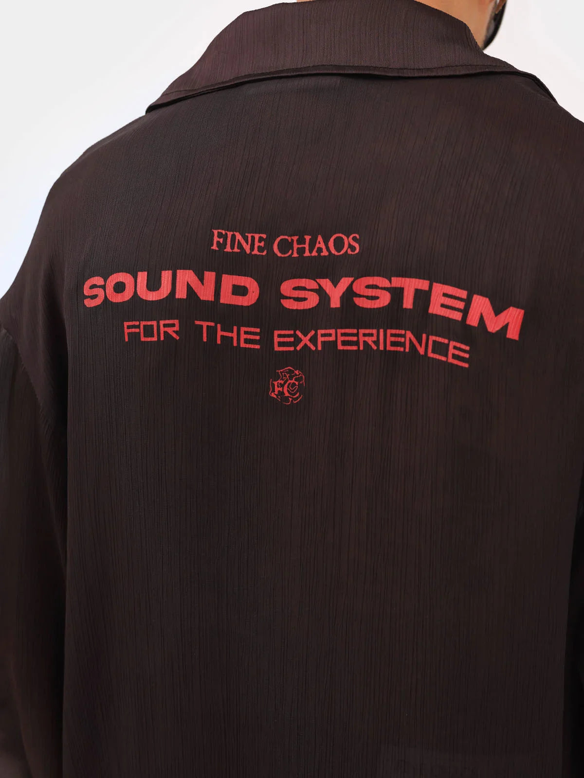 Sound System Chiffon Shirt