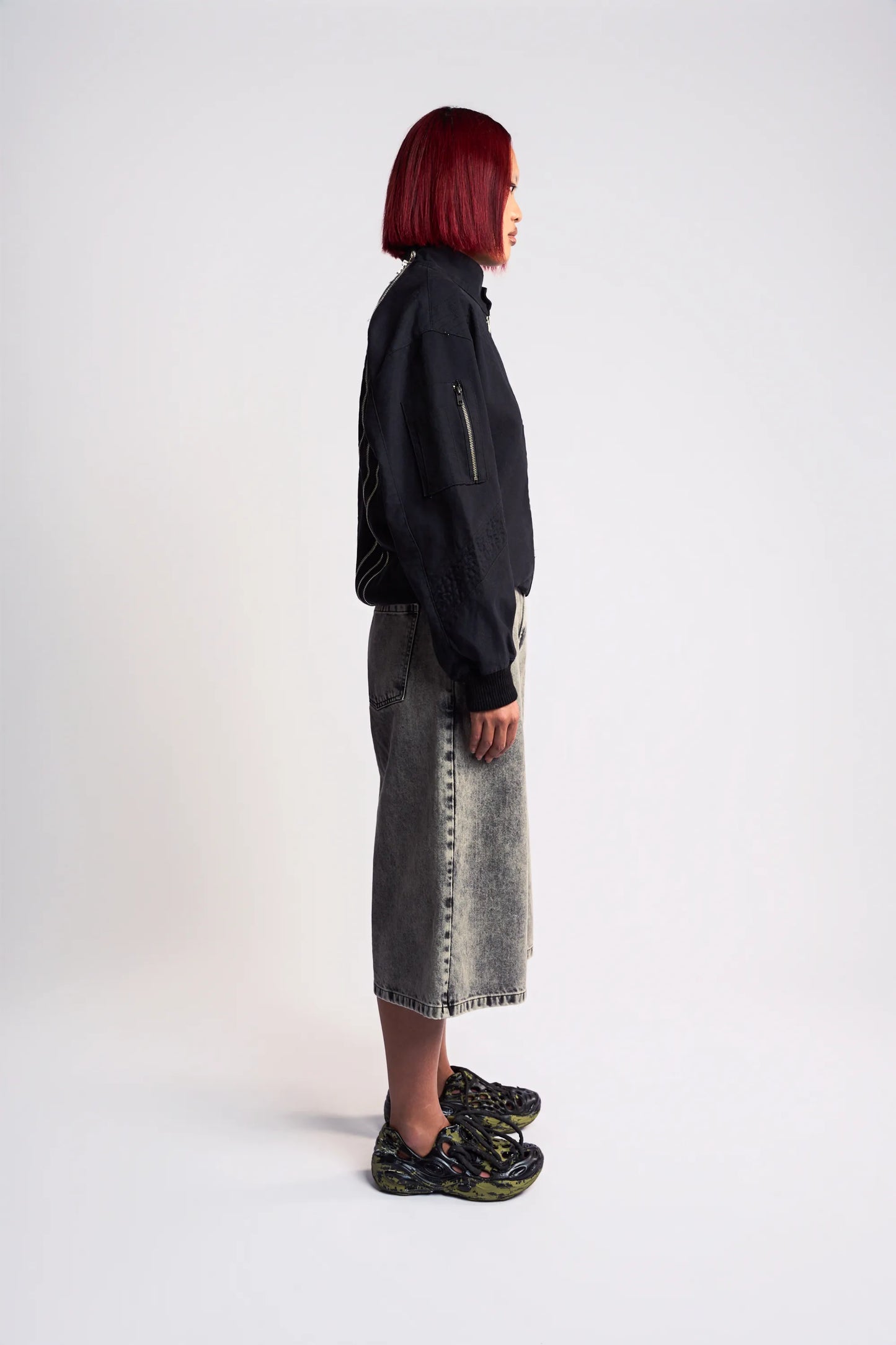 Curved Zipper jacket