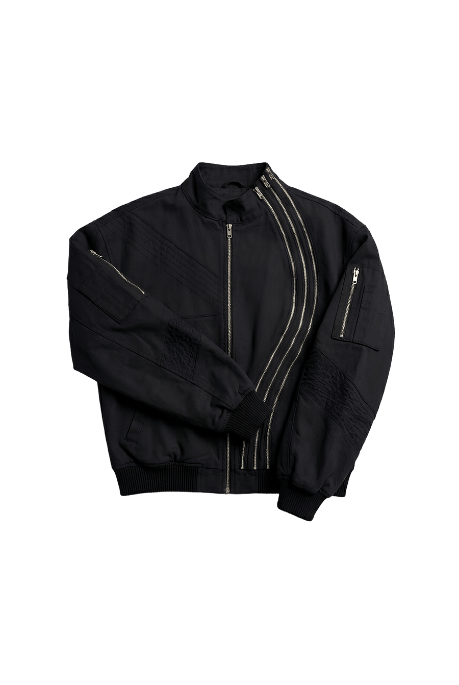 Curved Zipper jacket