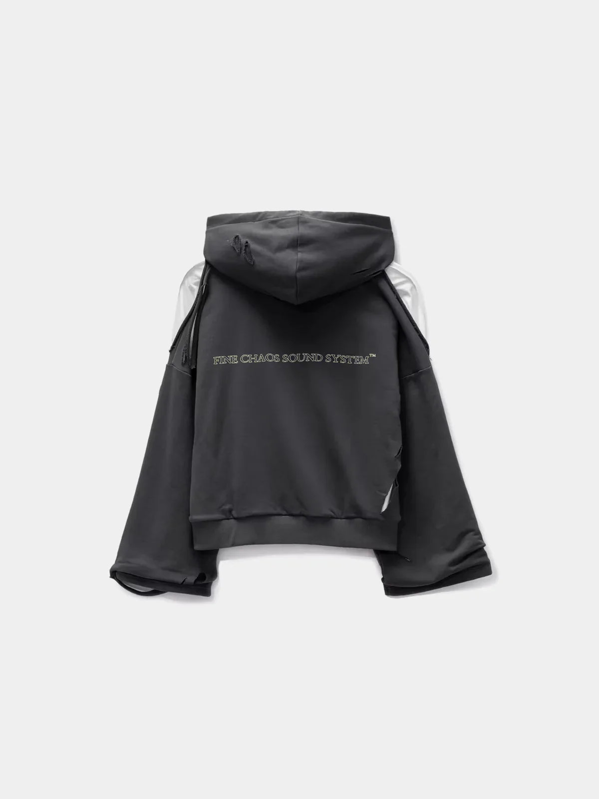 Dark Grey Deconstructed Hoodie