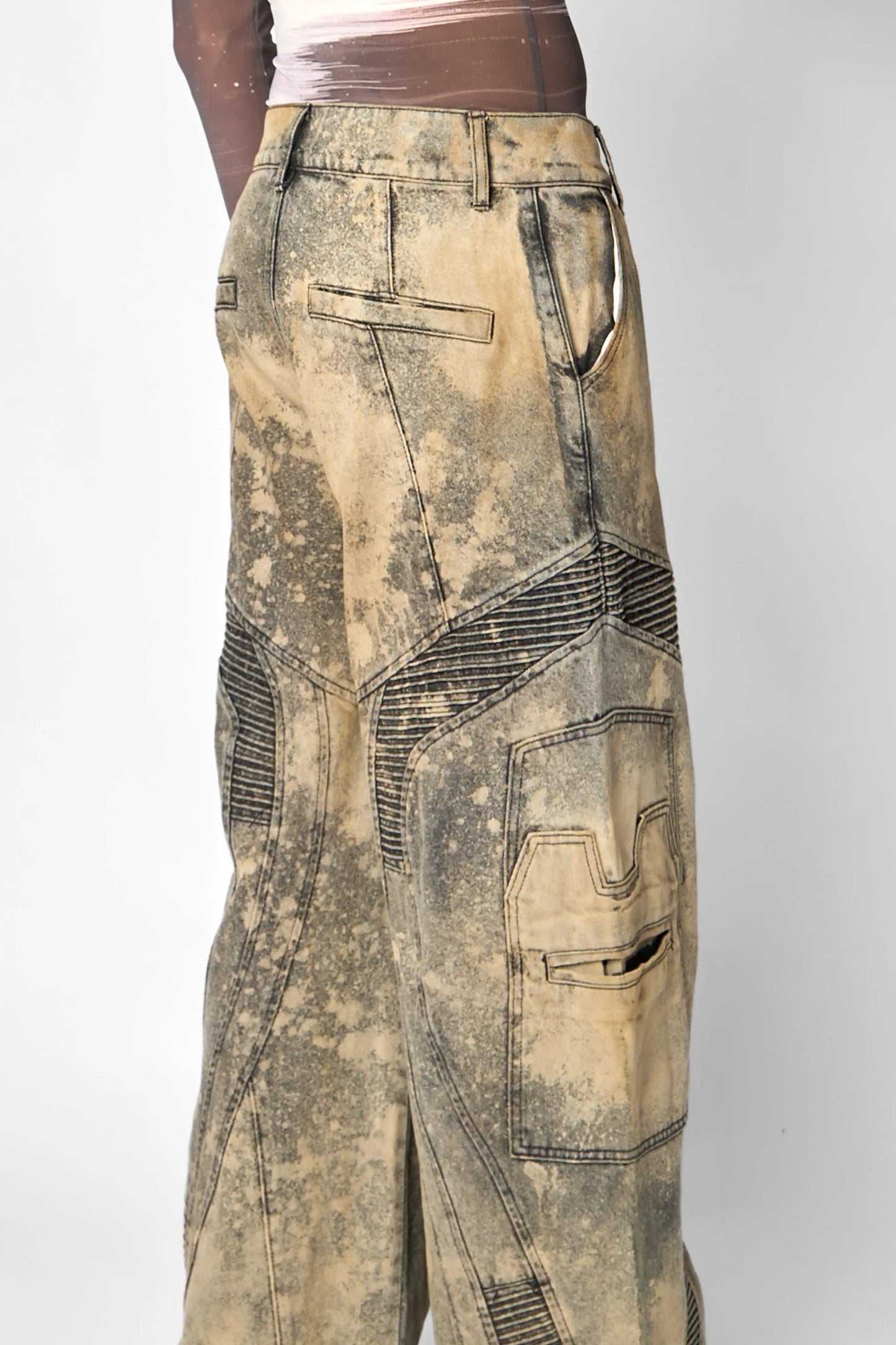 Vain's Flow Denim Pants - Acid