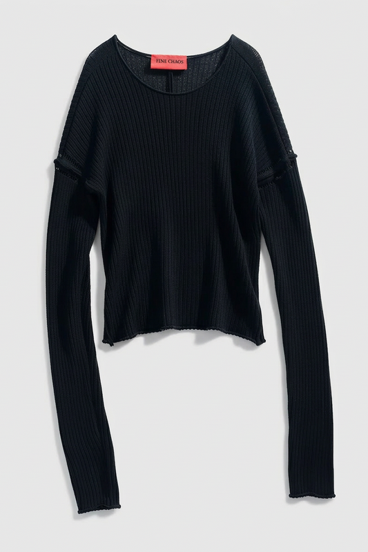Lamb's Knitted Longsleeve - Black