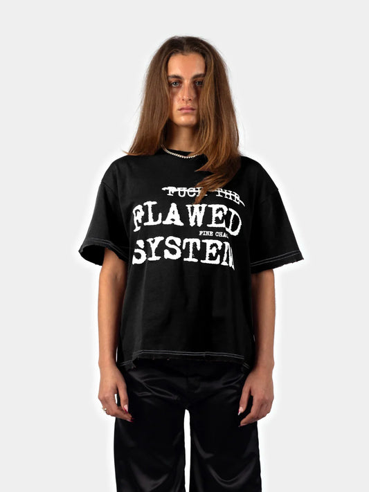 Black Flawed System T-Shirt