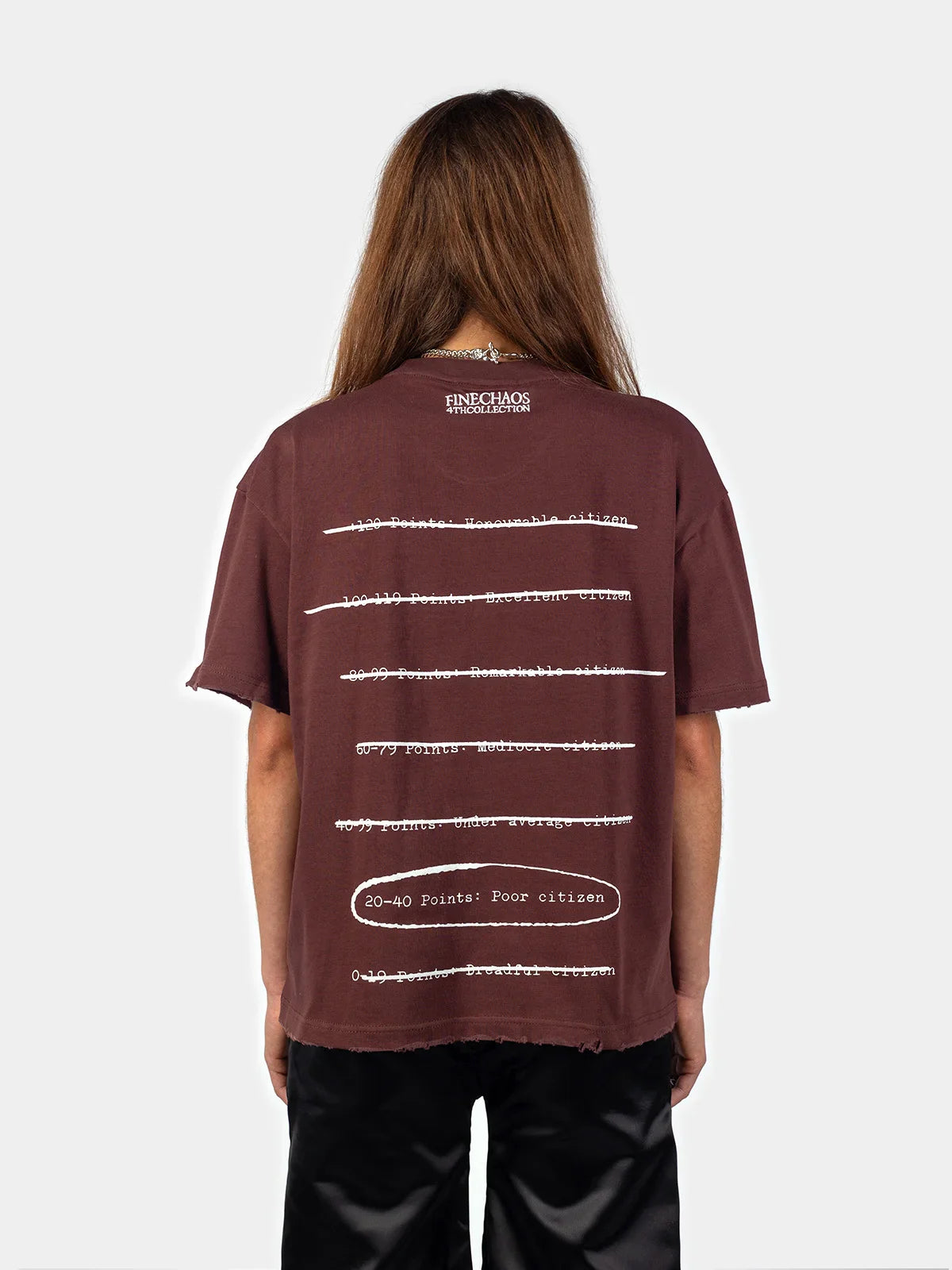 Faded Brown Flawed System T-Shirt