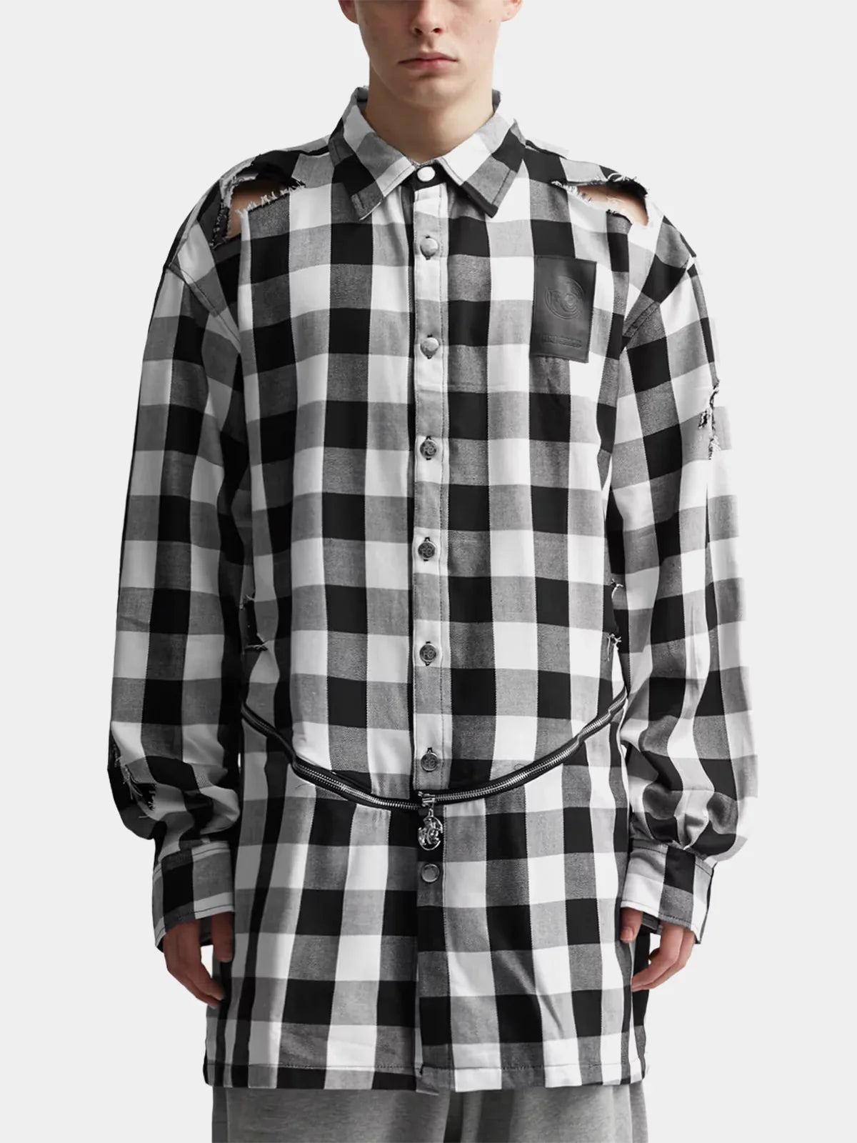 Reversible Destroyed Flannel Shirt