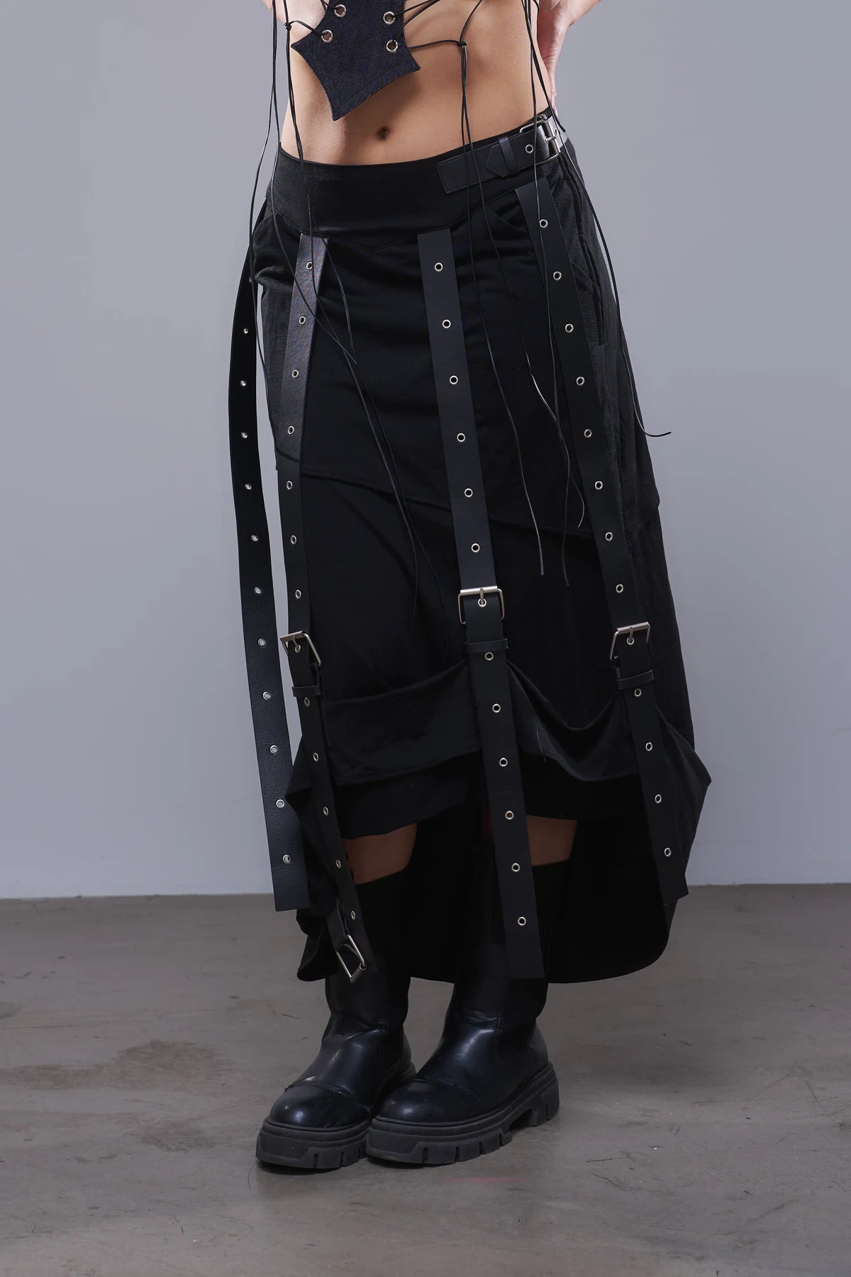 Heavy Jersey skirt Black