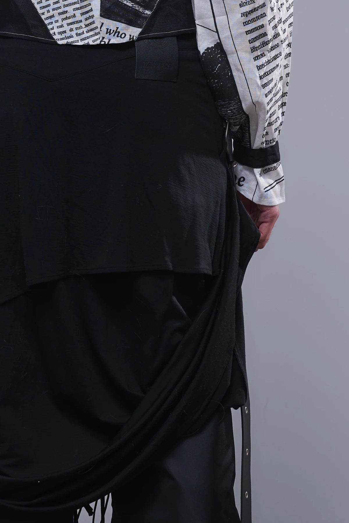Heavy Jersey skirt Black