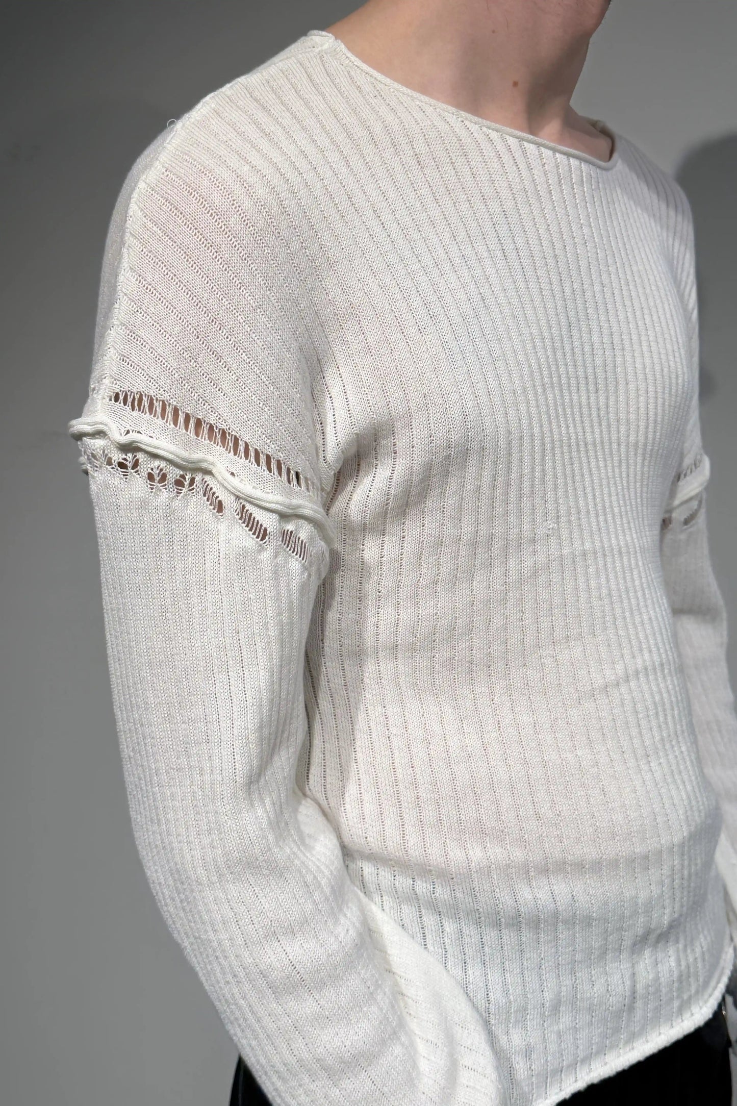Lamb's Knitted Longsleeve - White