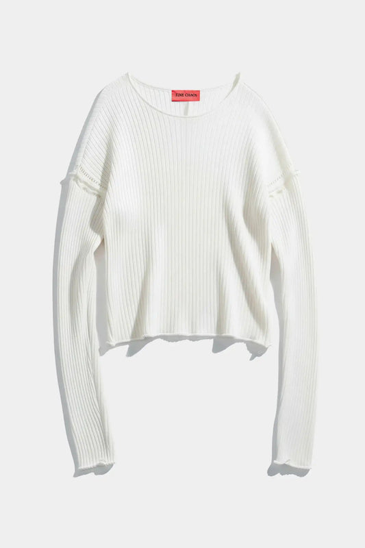 Lamb's Knitted Longsleeve - White