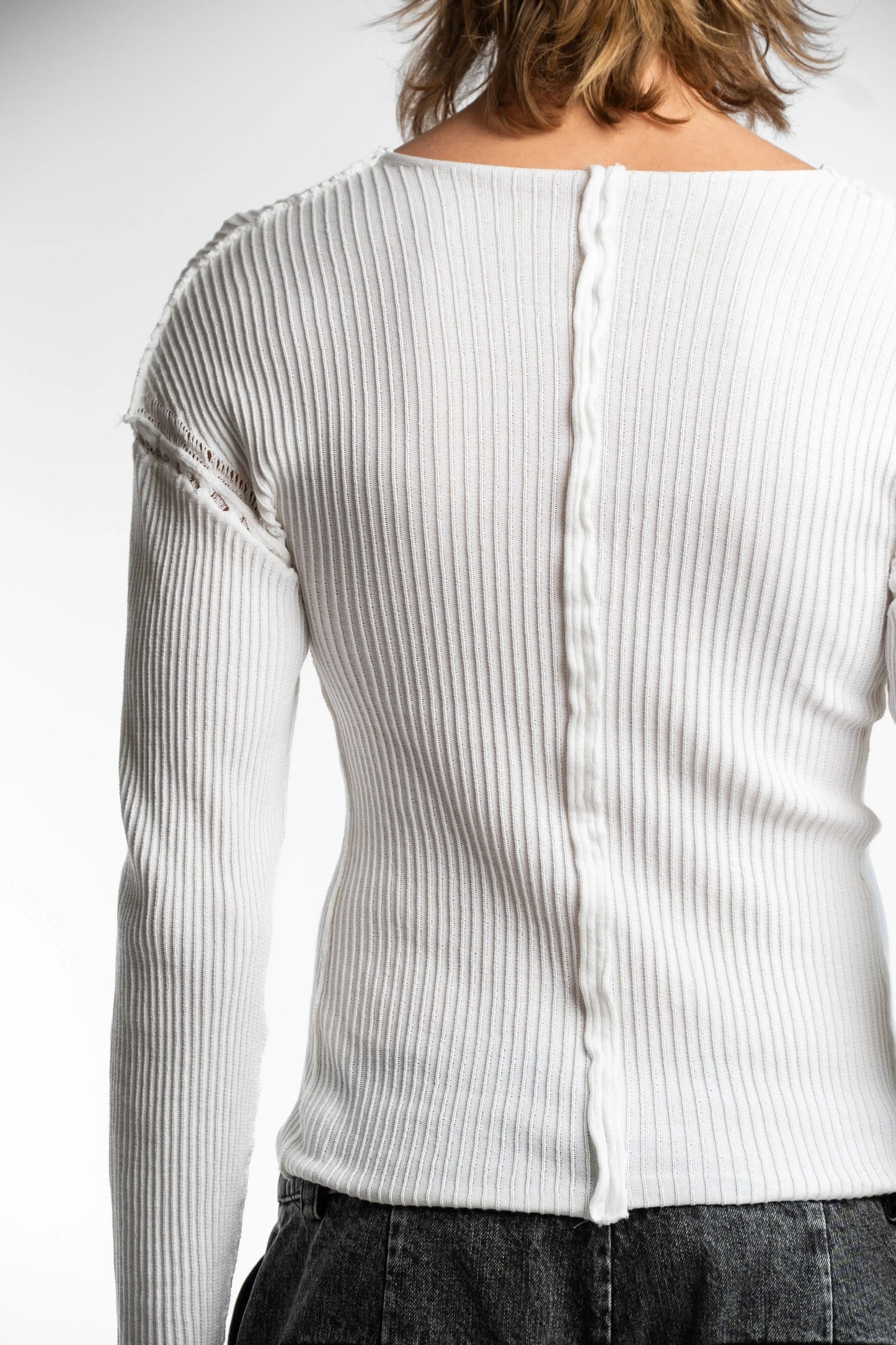 Lamb's Knitted Longsleeve - White