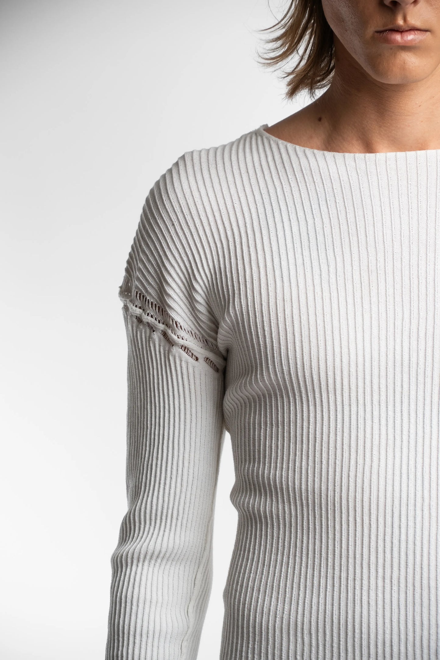 Lamb's Knitted Longsleeve - White
