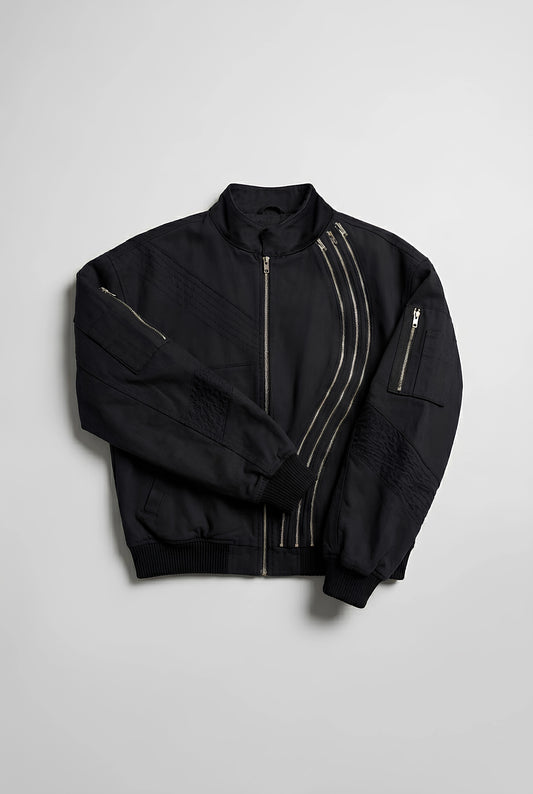 Curved Zipper jacket