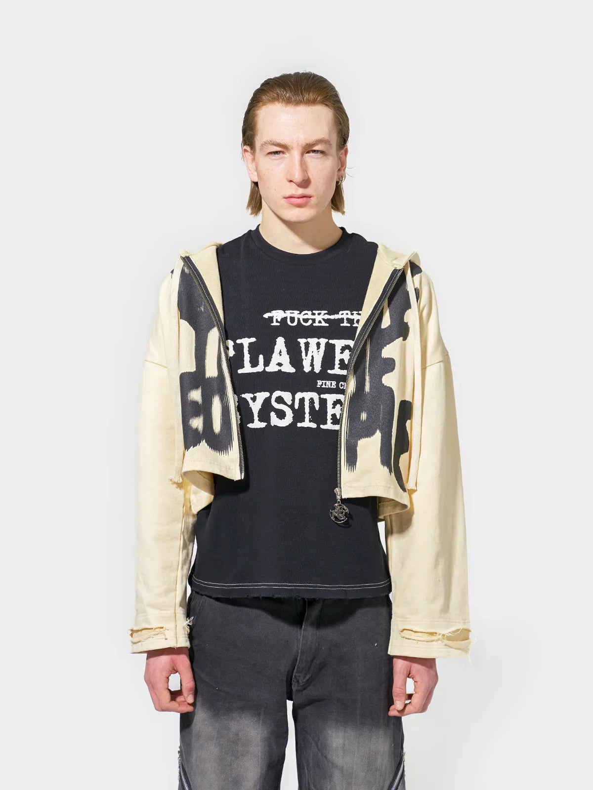 Save The People Zip Hoodie - Beige