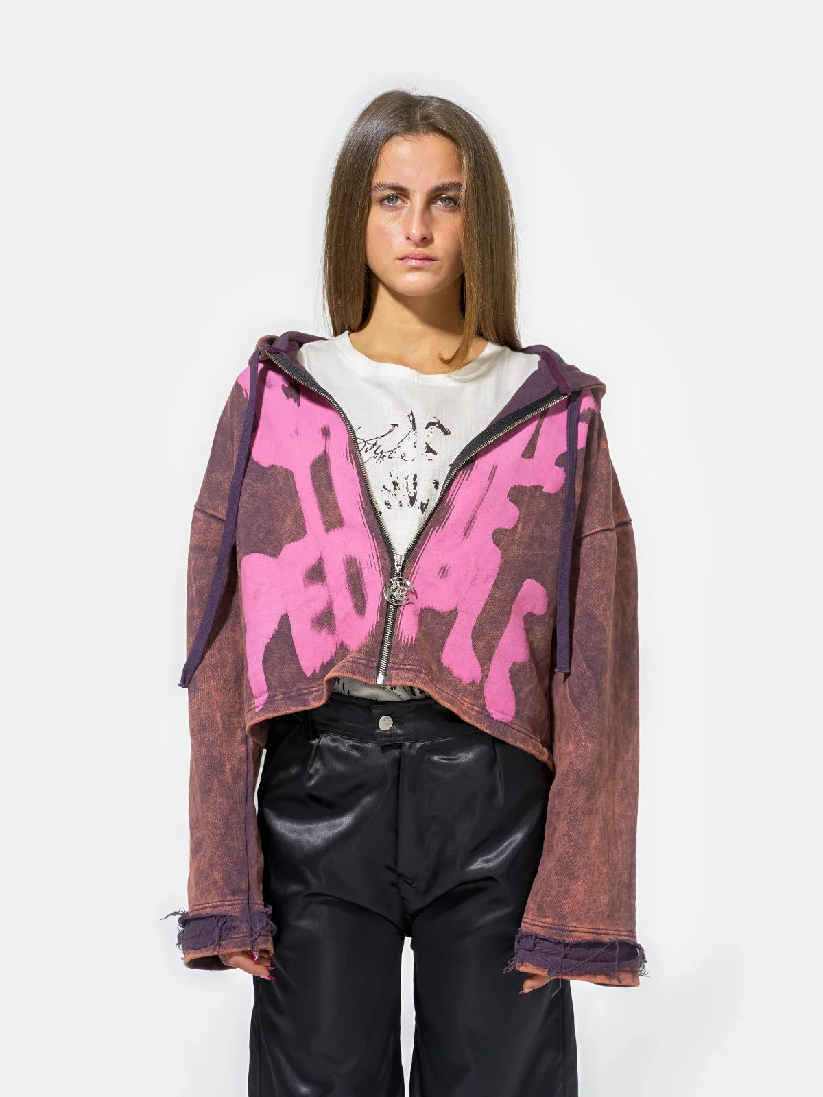 Save The People Zip Hoodie - Purple