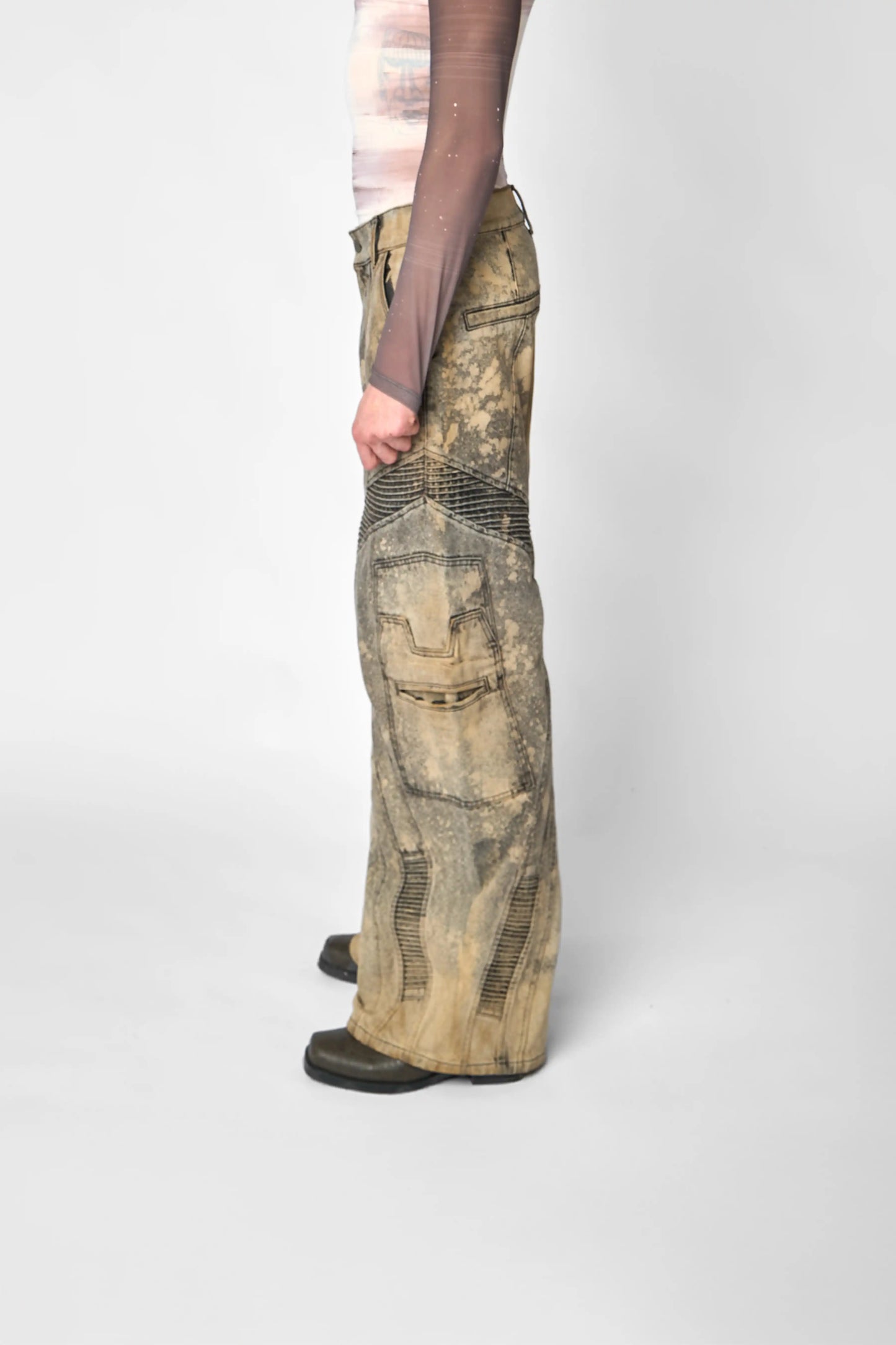 Vain's Flow Denim Pants - Acid