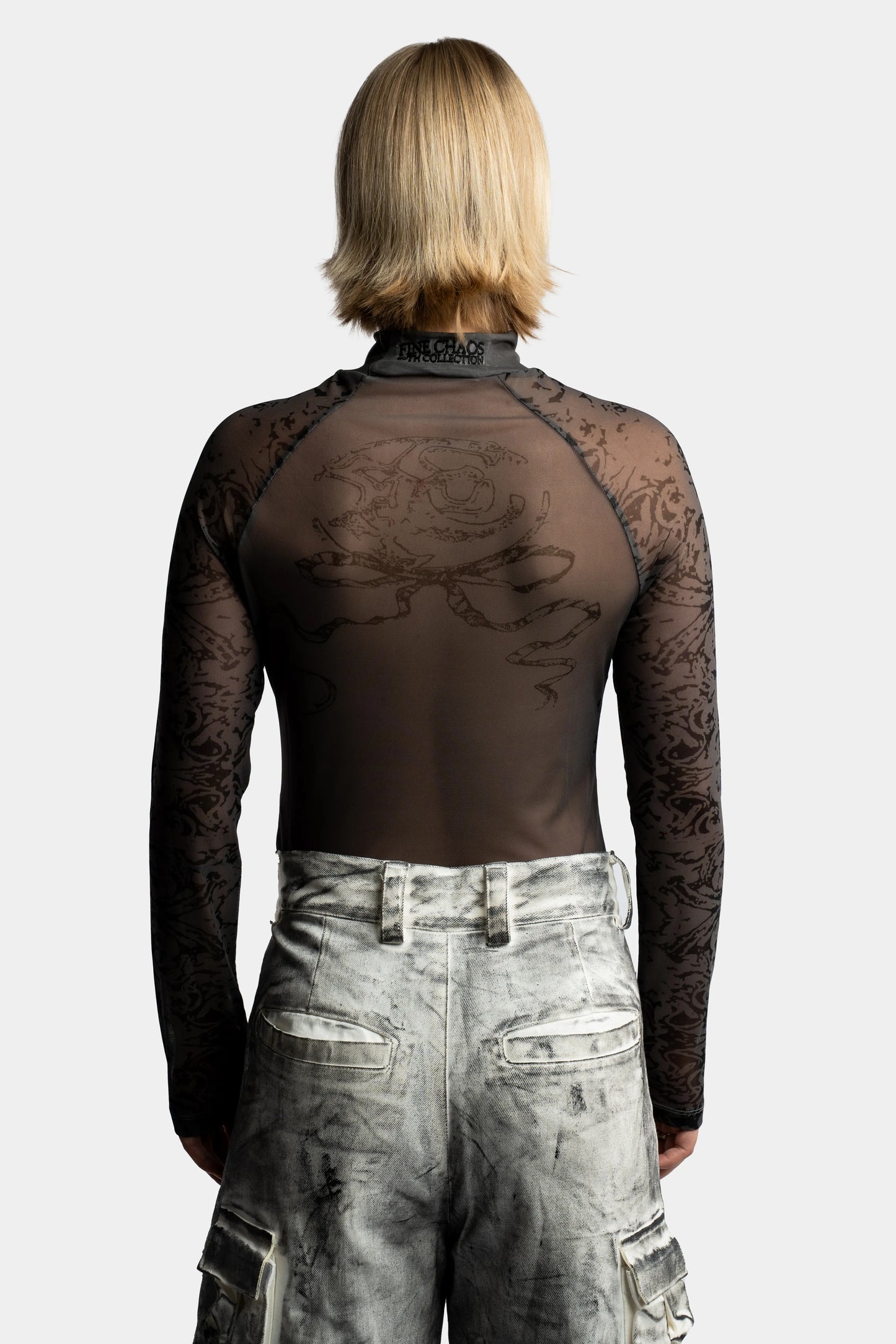 Sword Art Mesh top Grey