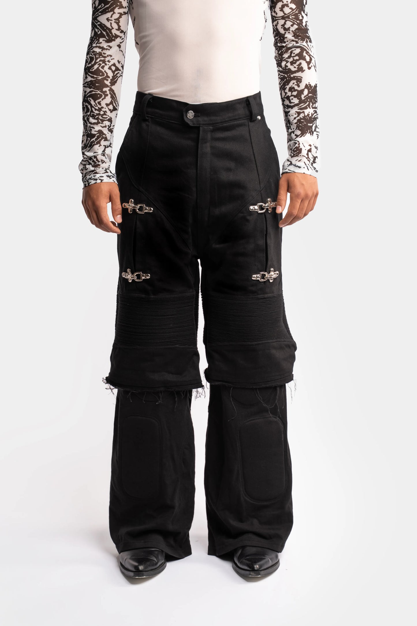 Jersey Denim Skirt Trousers