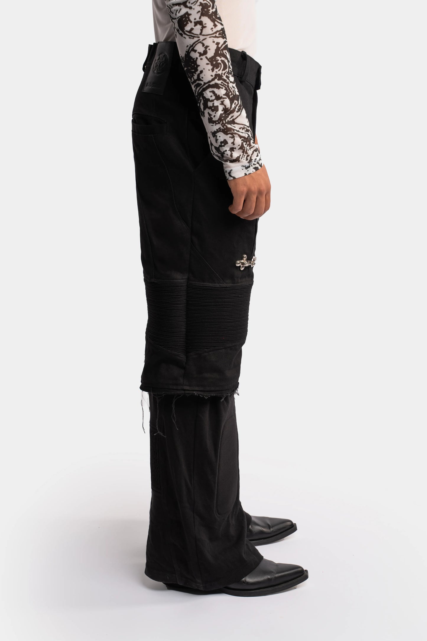 Jersey Denim Skirt Trousers