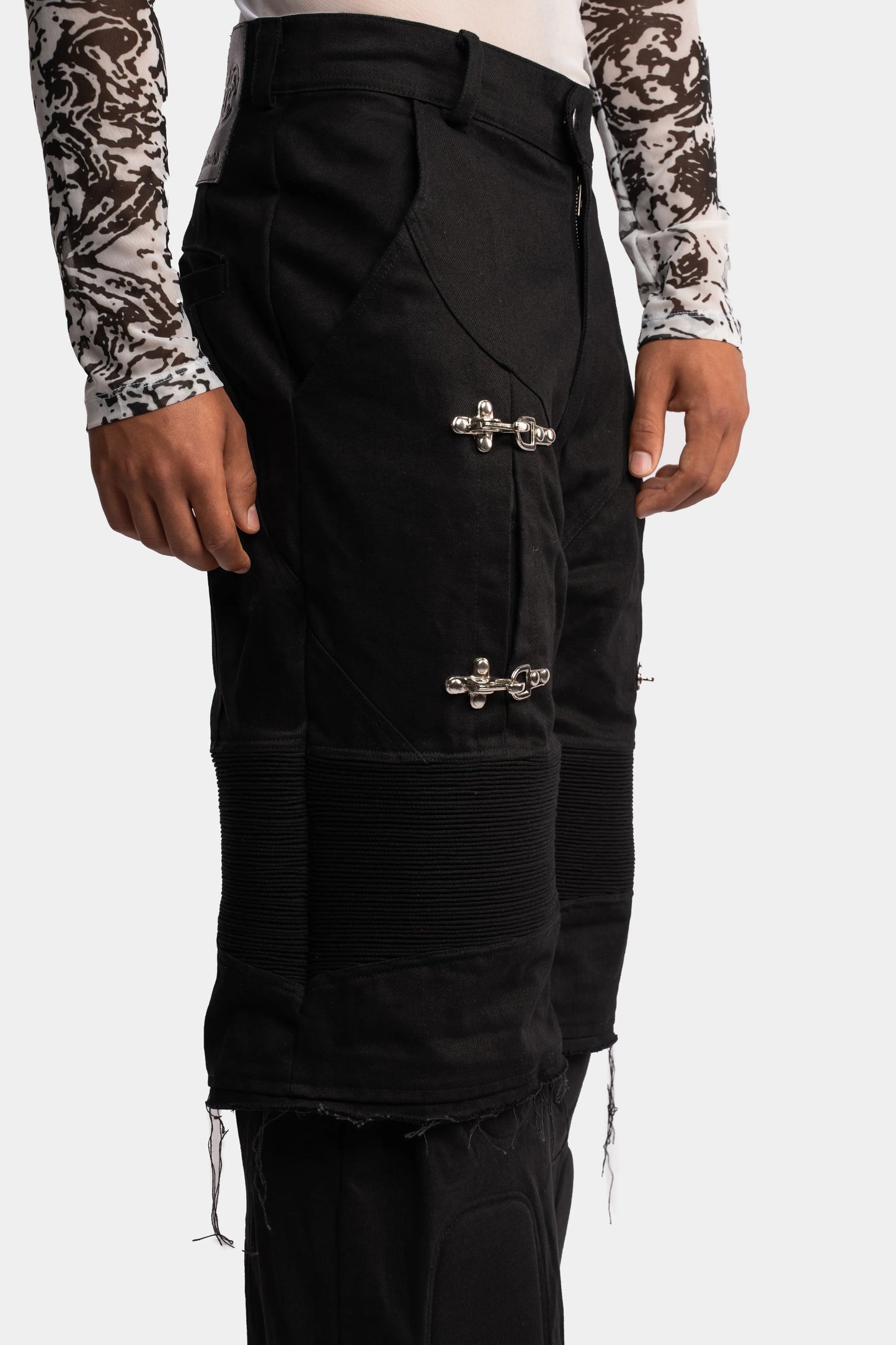 Jersey Denim Skirt Trousers