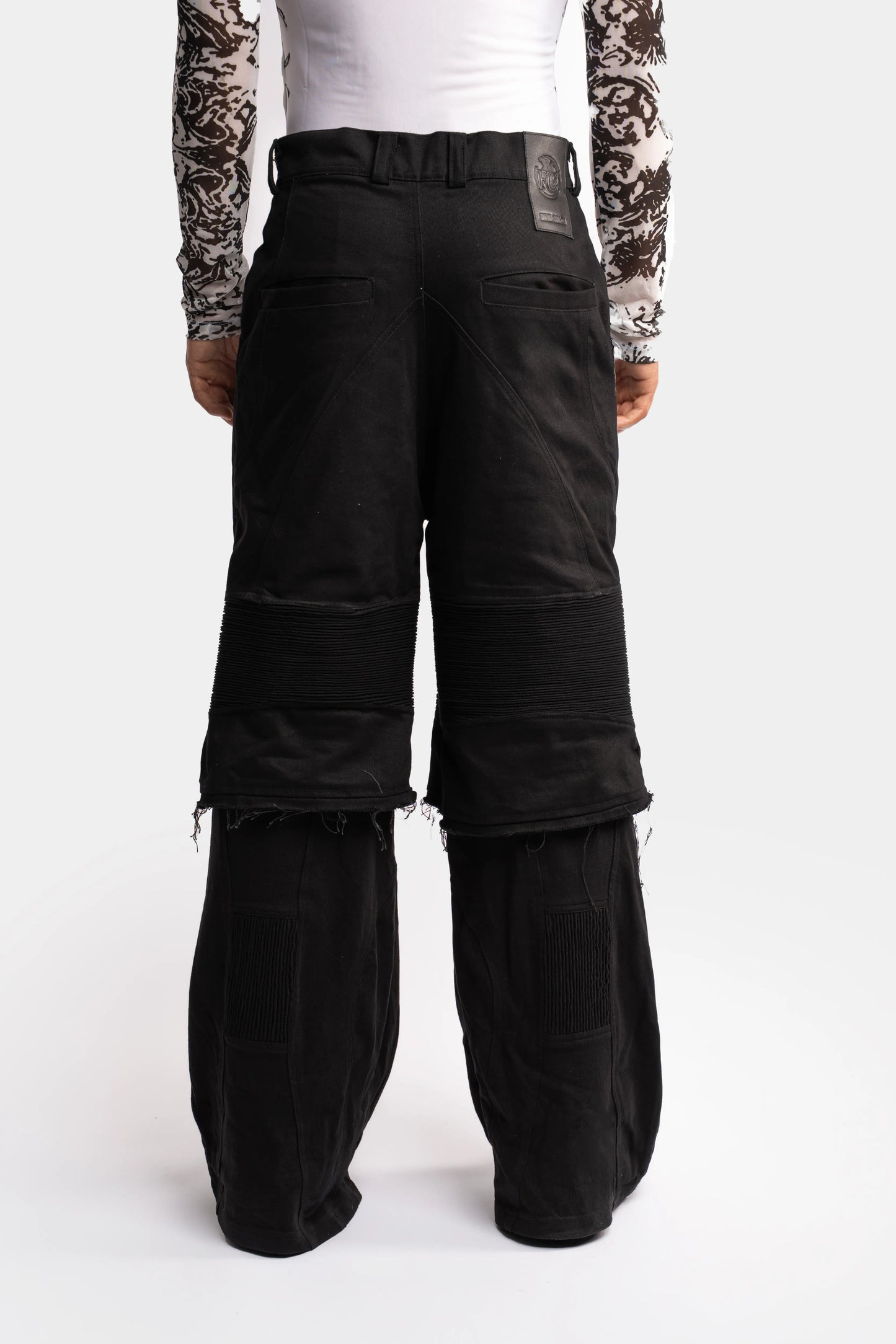 Jersey Denim Skirt Trousers