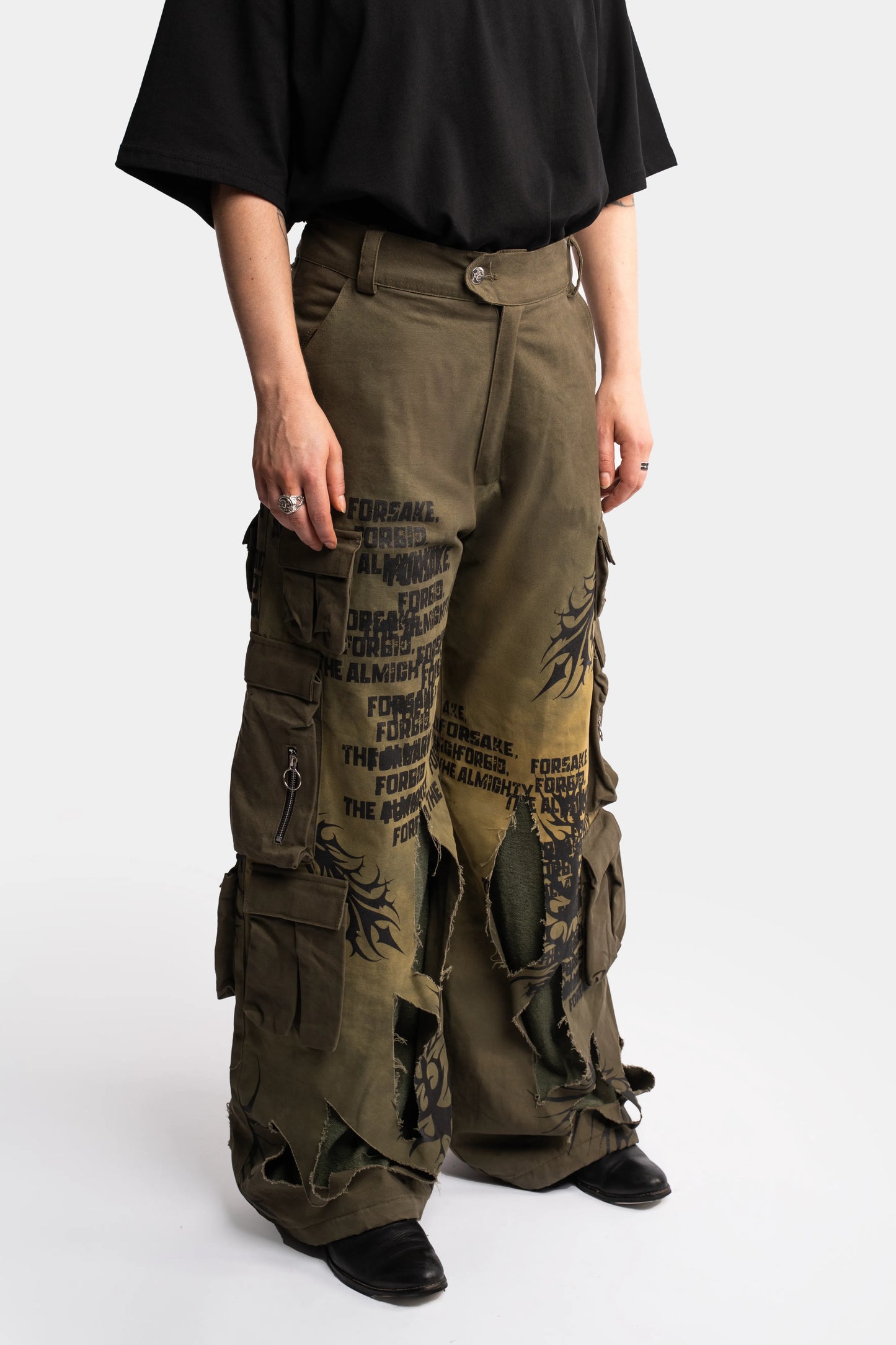 Washed Cargo Trousers