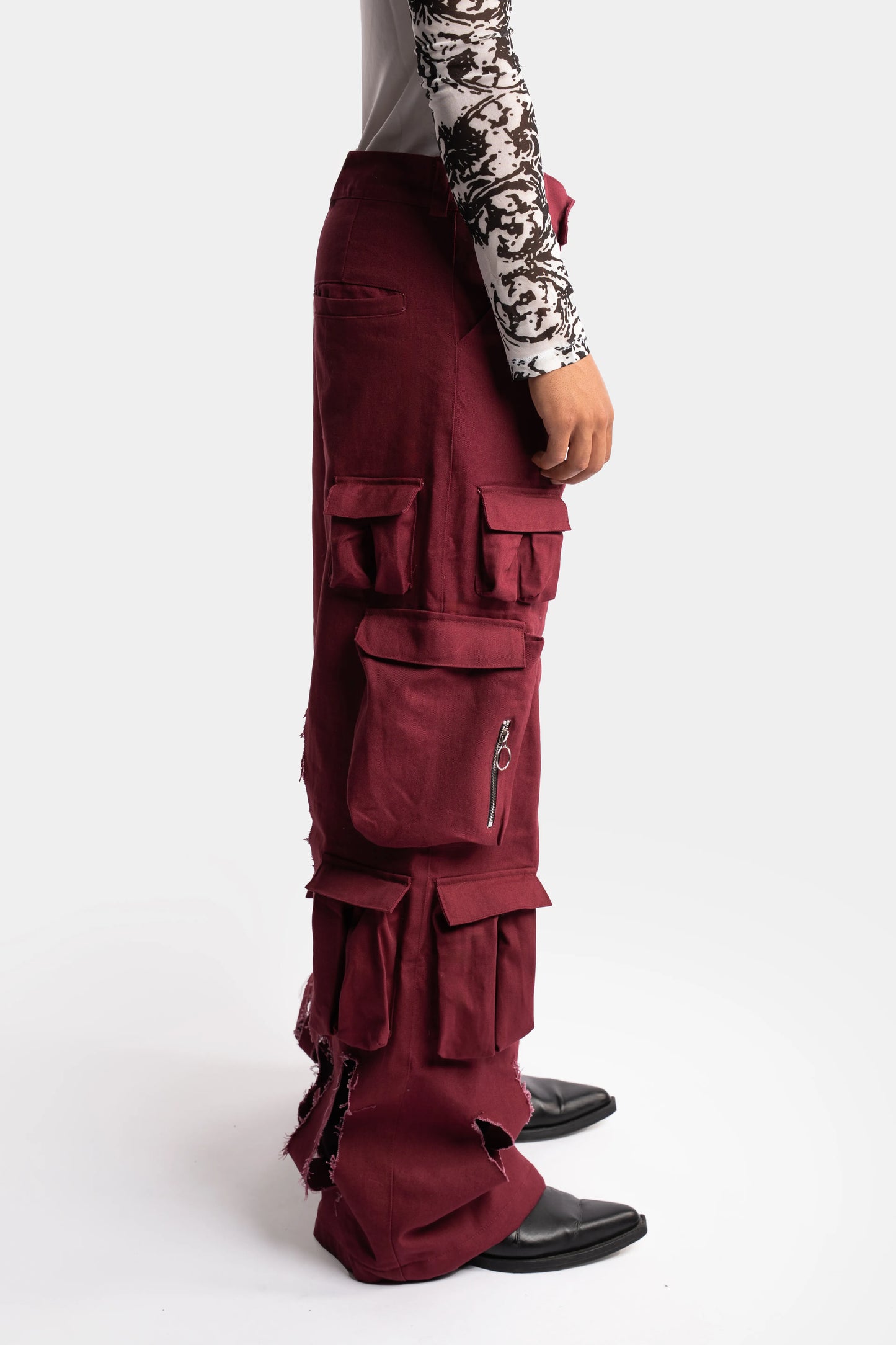Red Cargo Trousers