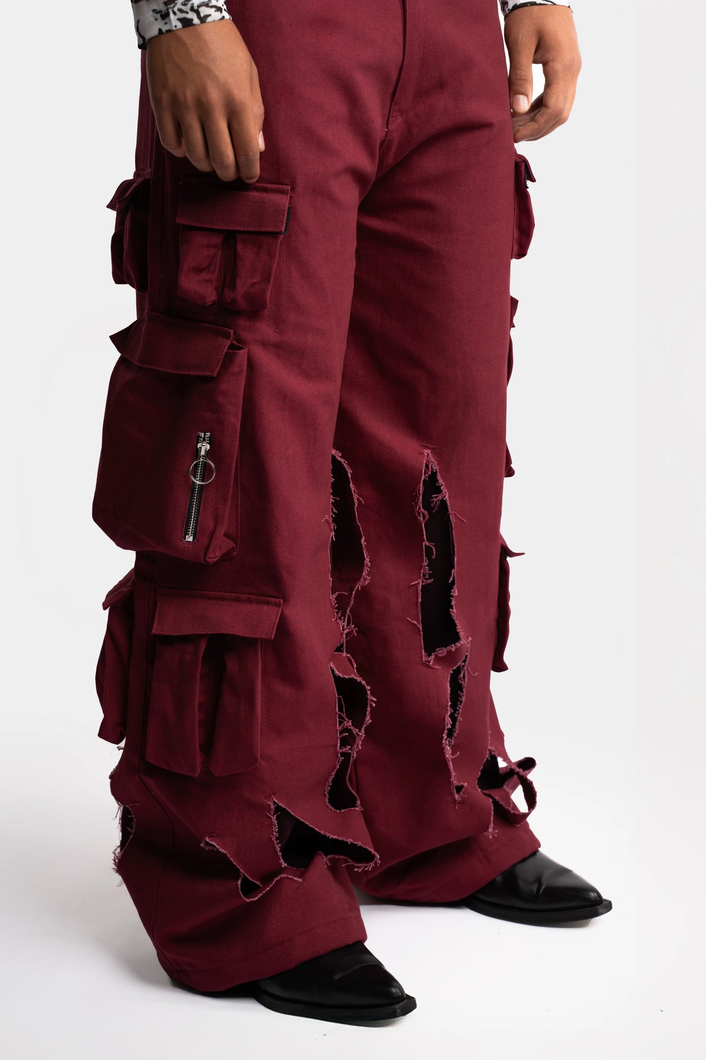 Red Cargo Trousers