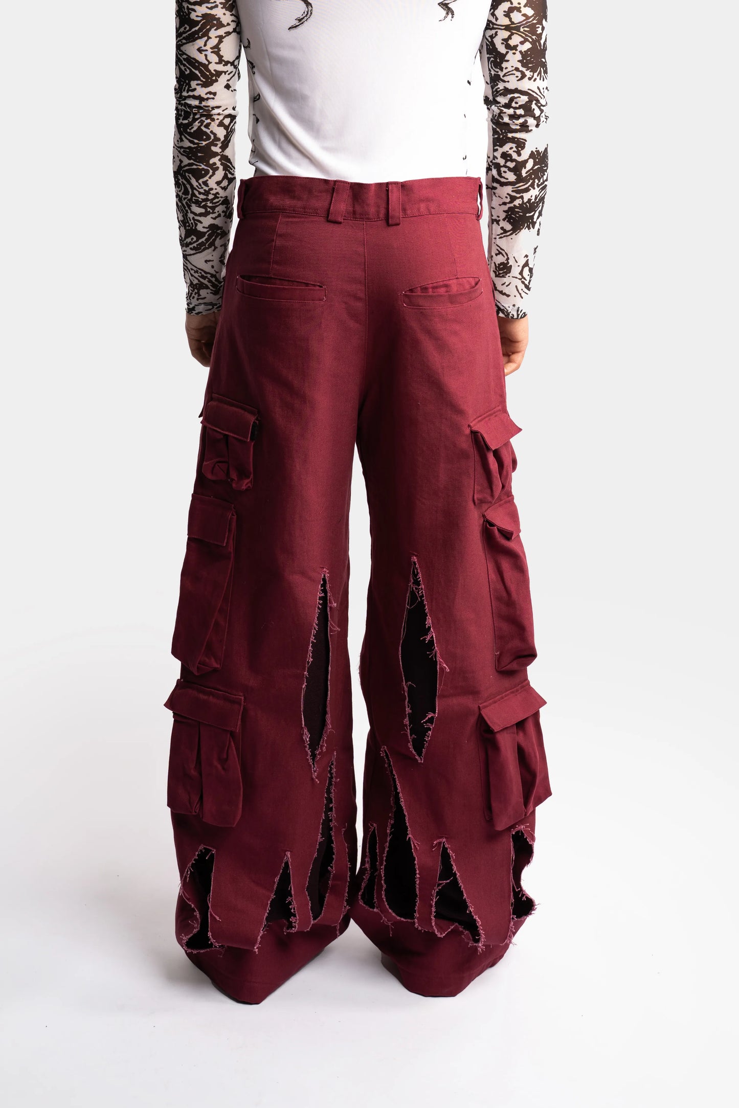 Red Cargo Trousers