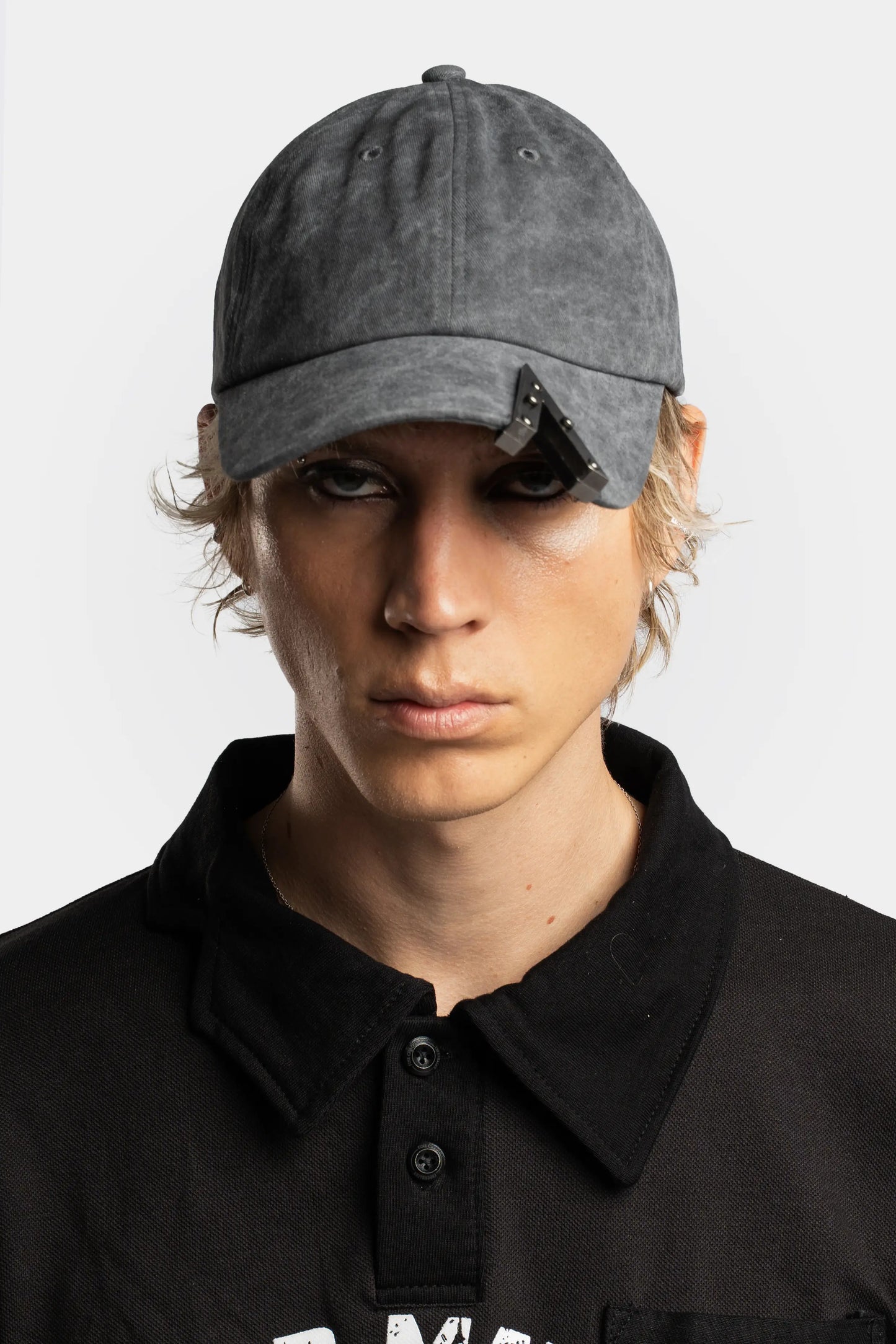 Washed Metal Cut Cap