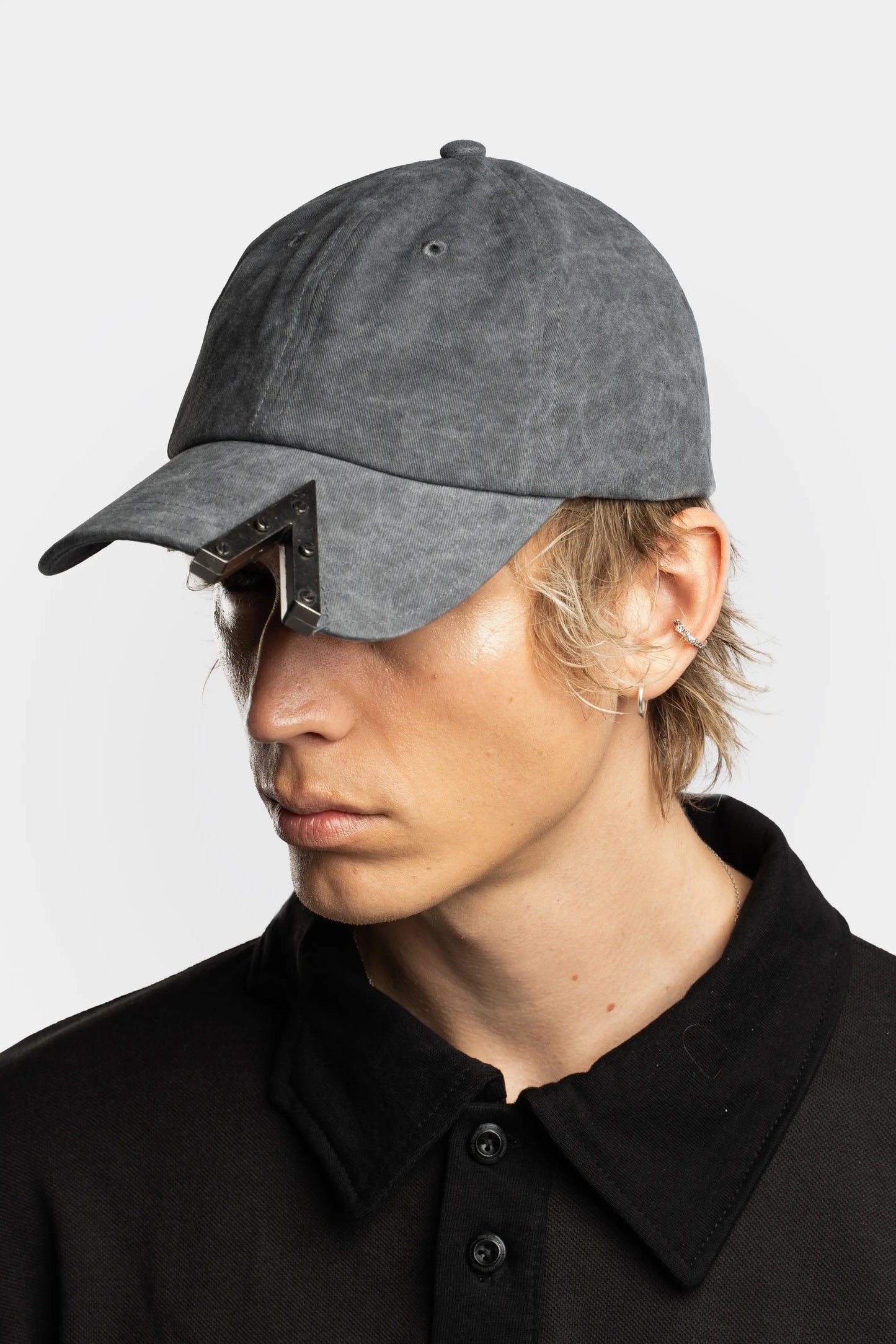 Washed Metal Cut Cap