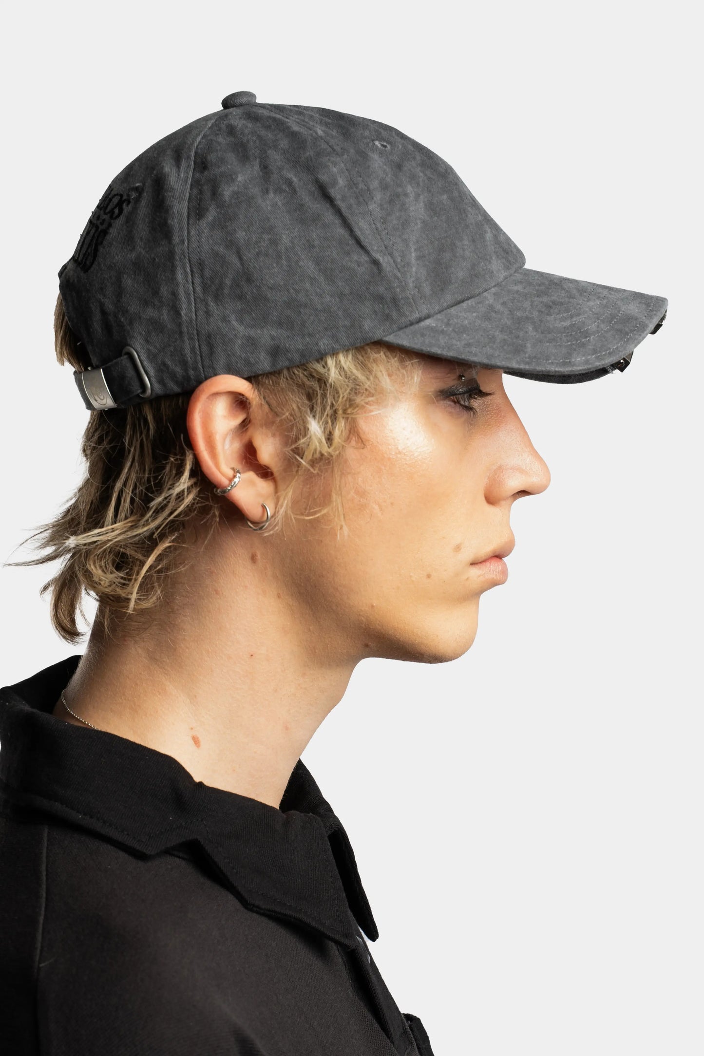 Washed Metal Cut Cap