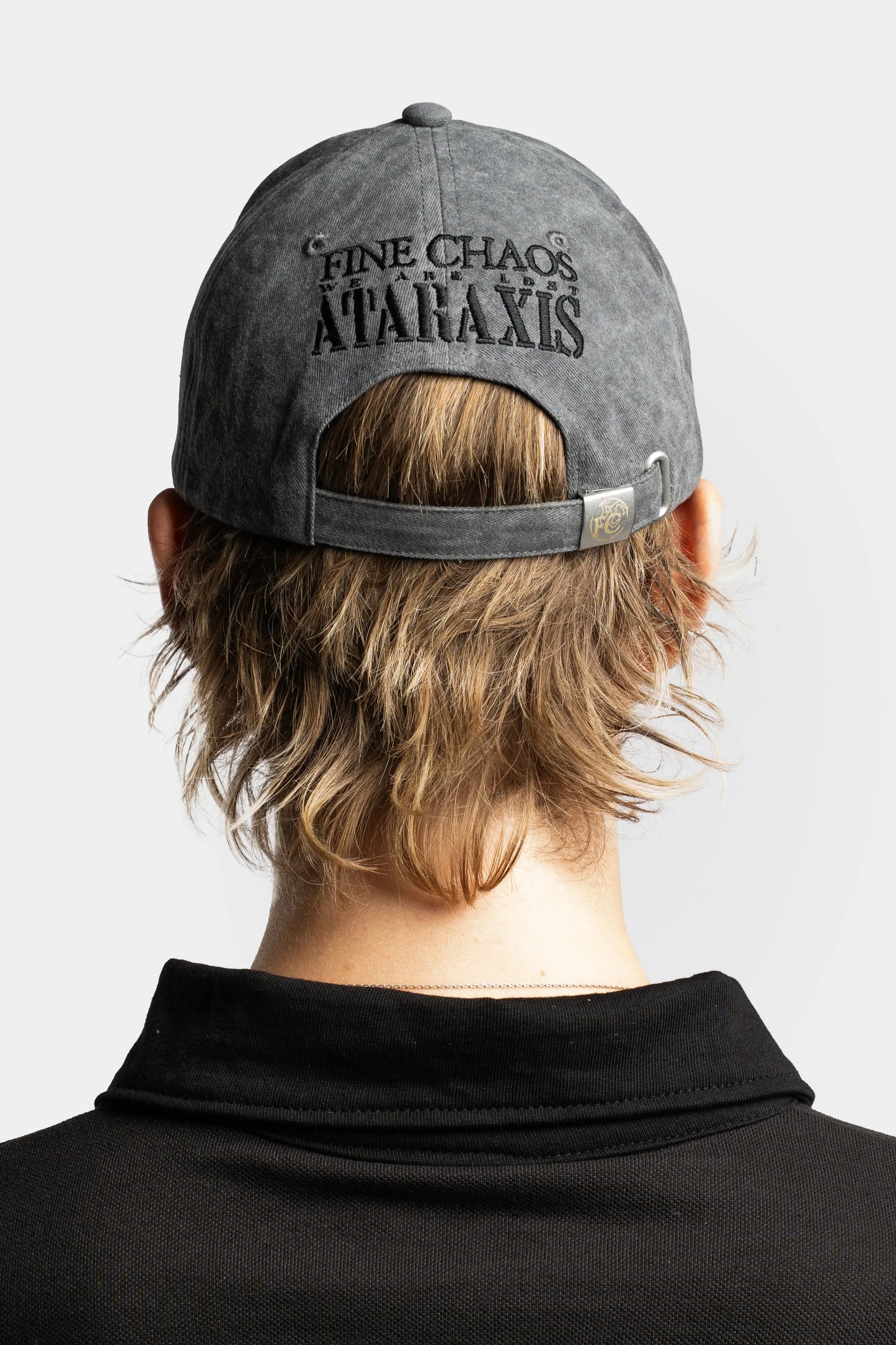 Washed Metal Cut Cap